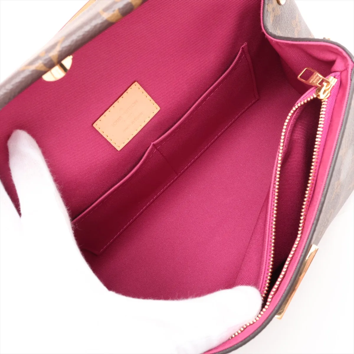 Monogram Cluny BB M42738 Brown x Pink (RFID detected) — view 9