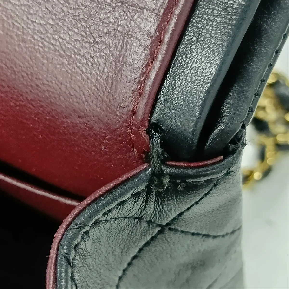 [Individually packaged] Chanel Matelassé 25 Lambskin Double Flap Double Chain Bag, Black with Gold Hardware, 12614546, Series 12, A01112 — view 12