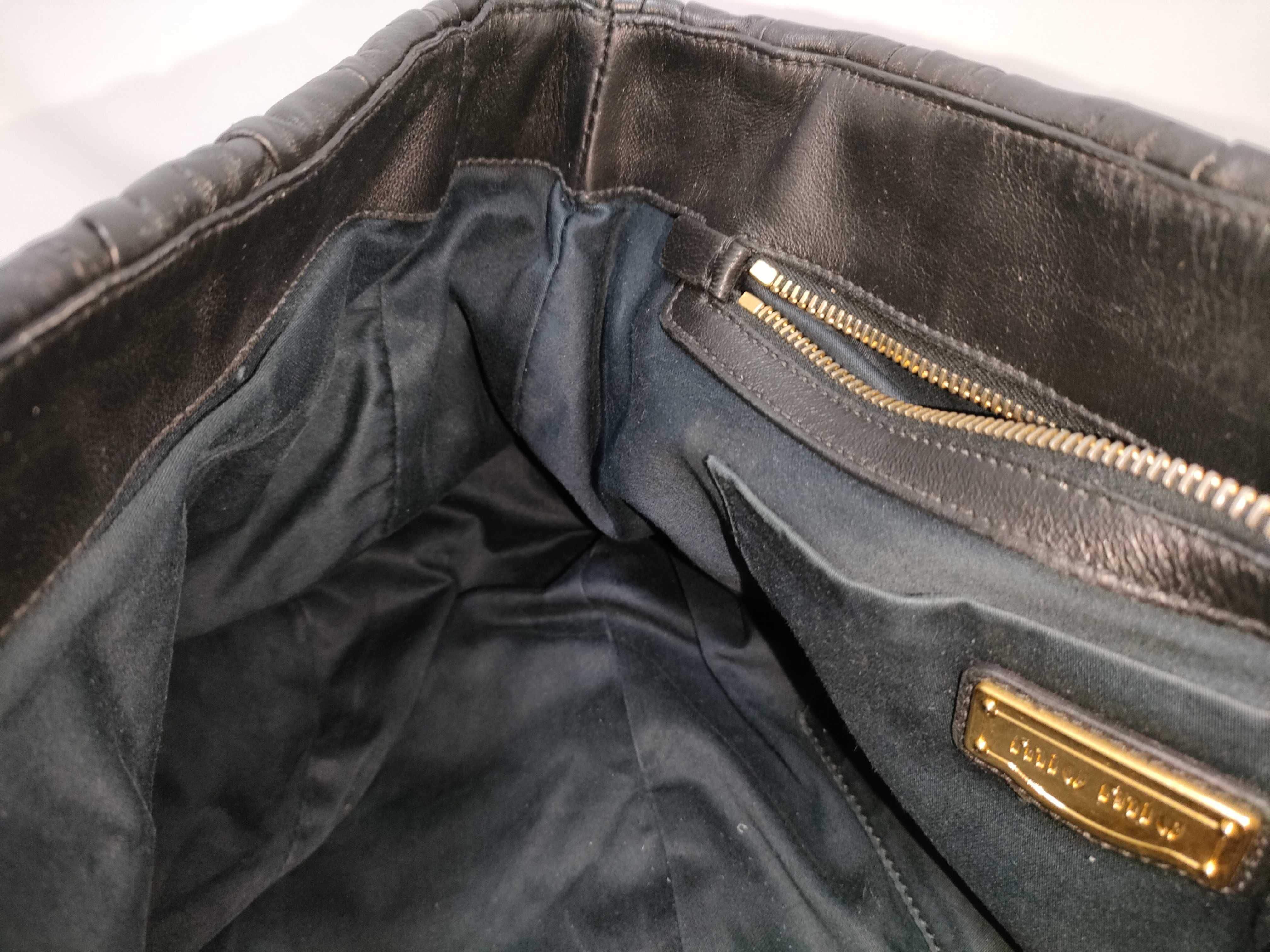 Matelassé Leather Handbag Shoulder Bag Black Serial Handbag — view 10