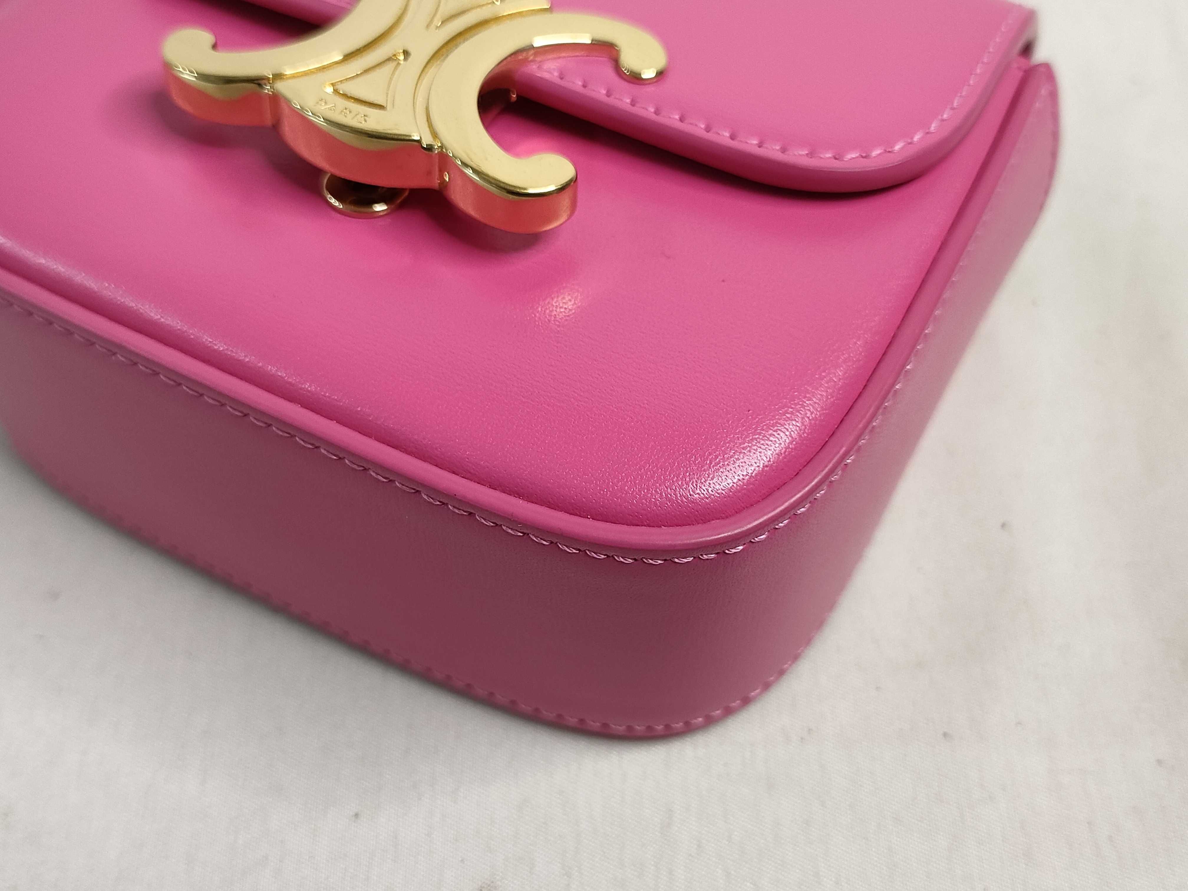 Triomphe Shoulder Bag Mini Pink Shoulder Bag — view 6
