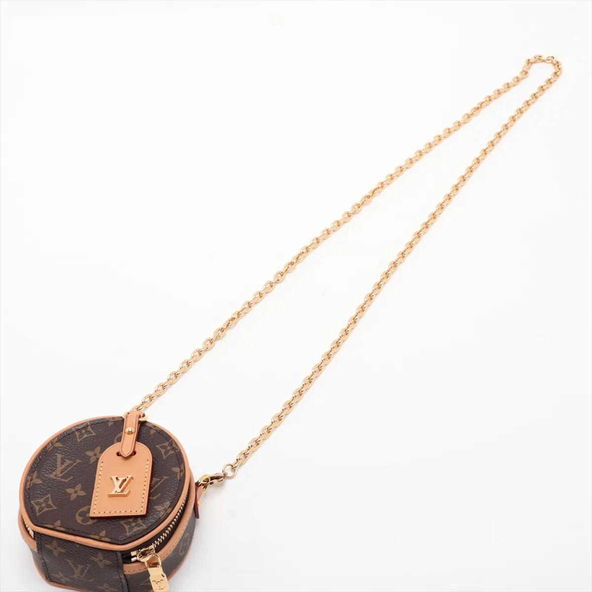 Monogram Boite Chapeau Necklace M68570 Brown (RFID detected) — view 5