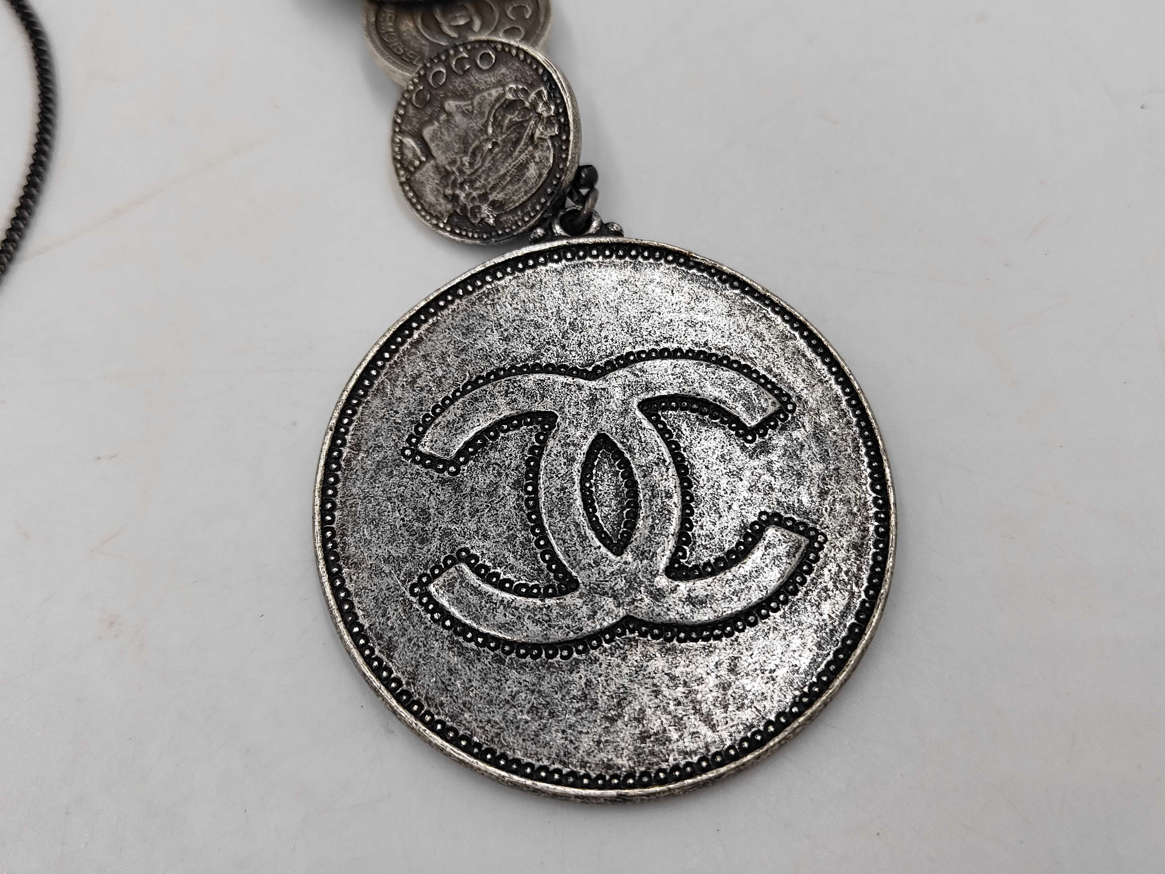 Coco Mark Chanel Coco Chain Belt Silver Belt — view 4