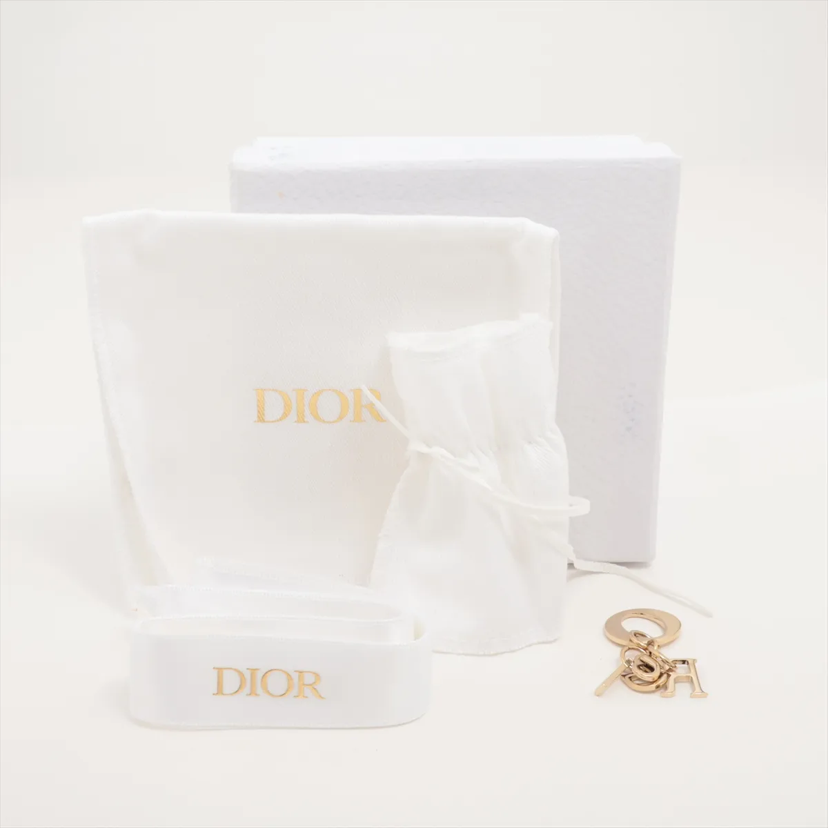 Lady Dior Cannage Patent Leather Compact Wallet Blue — view 8