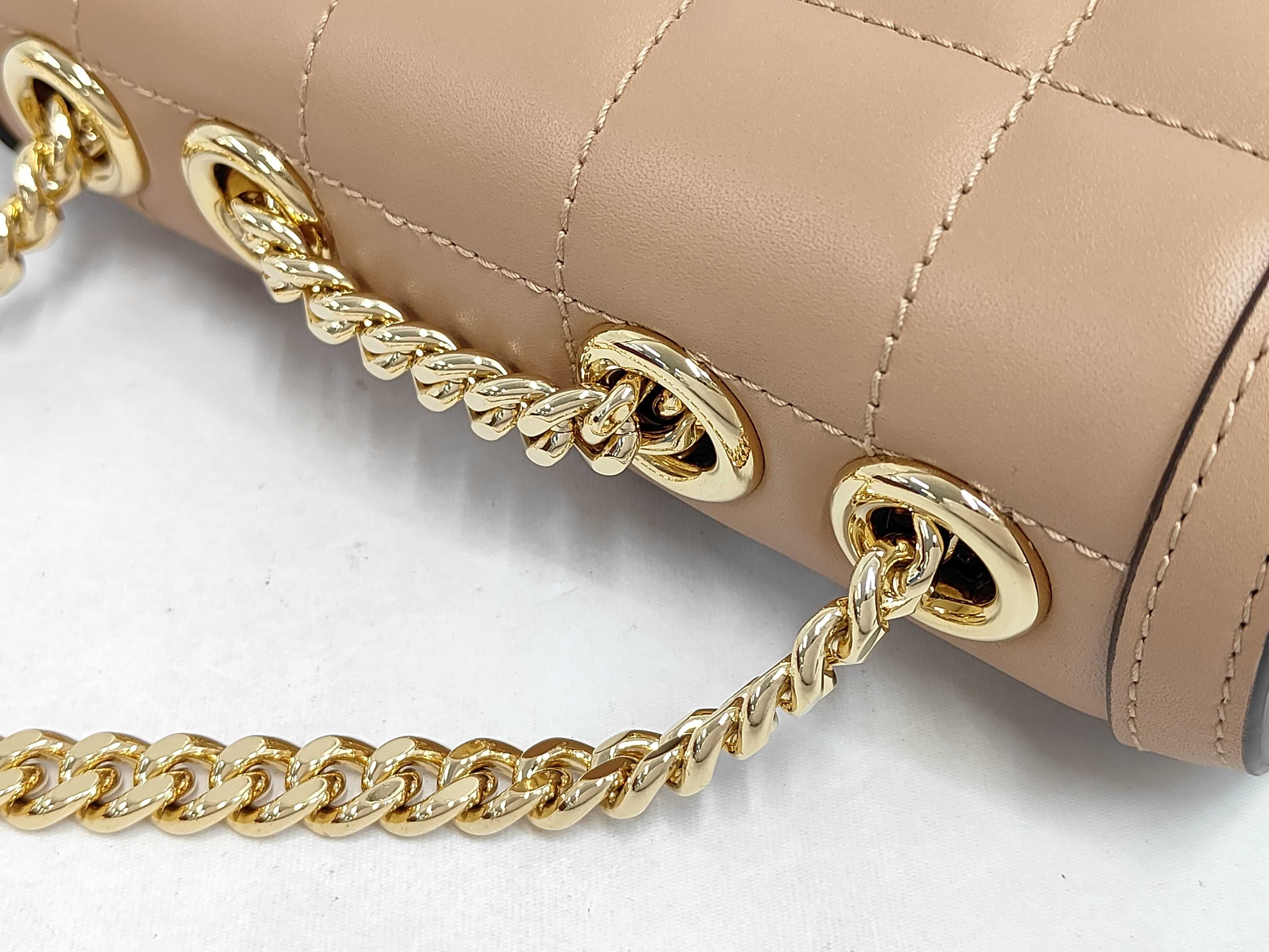 Decorated Leather Chain Shoulder Bag — view 6
