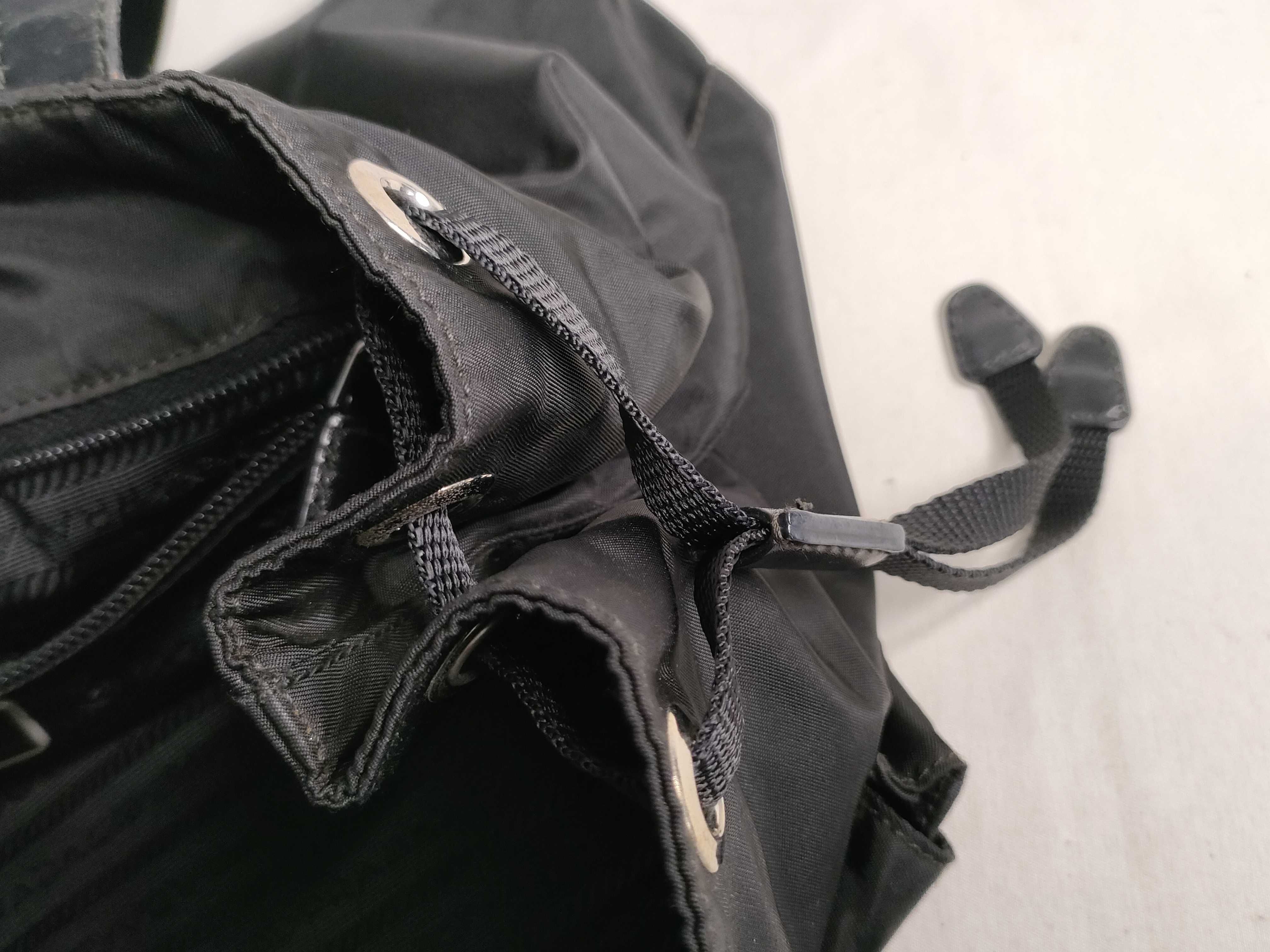 Nylon Prada Nylon x Leather Mini Boston Handbag Black Handbag — view 13