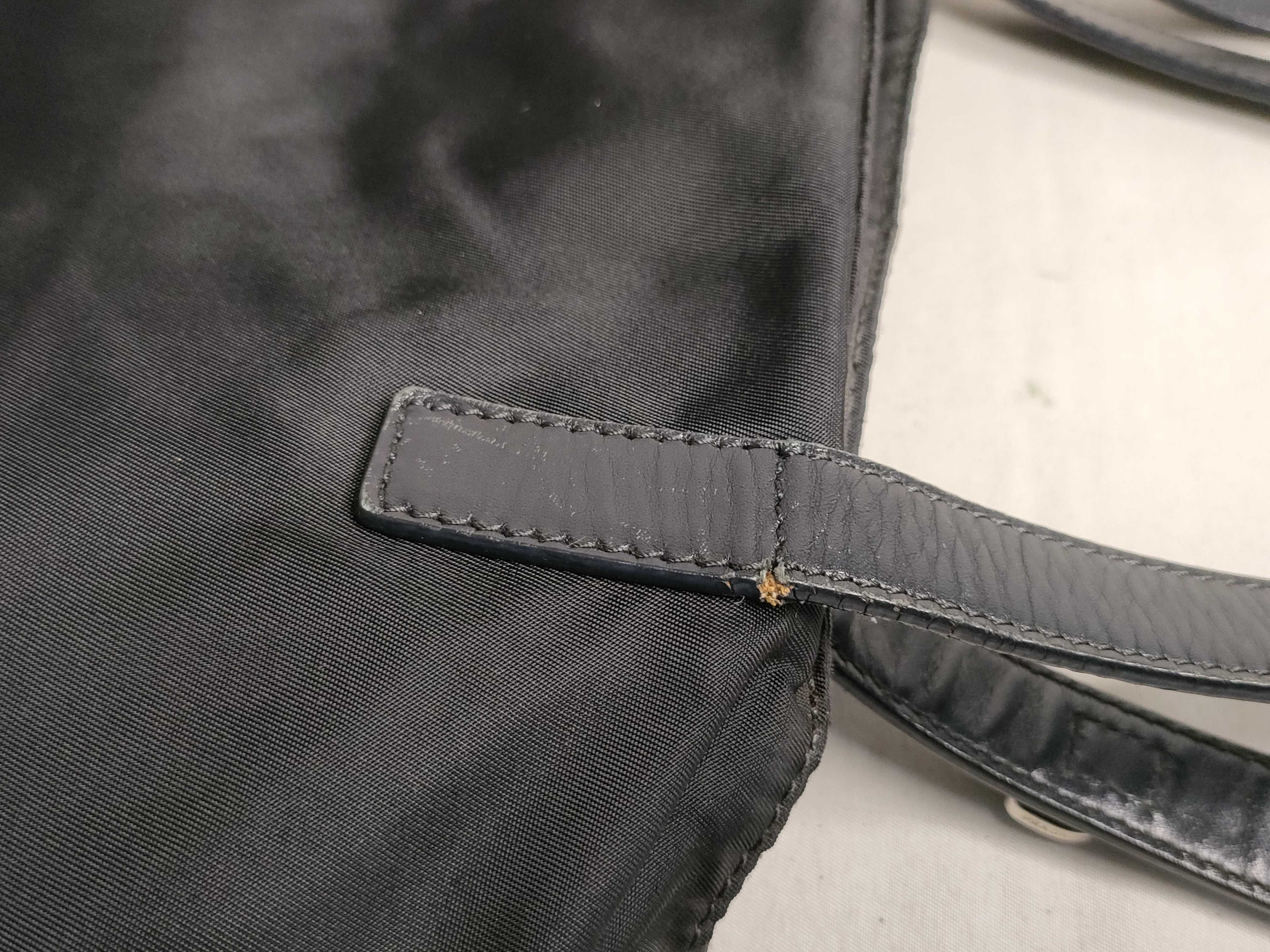 Nylon Prada Nylon x Leather Mini Boston Handbag Black Handbag — view 14