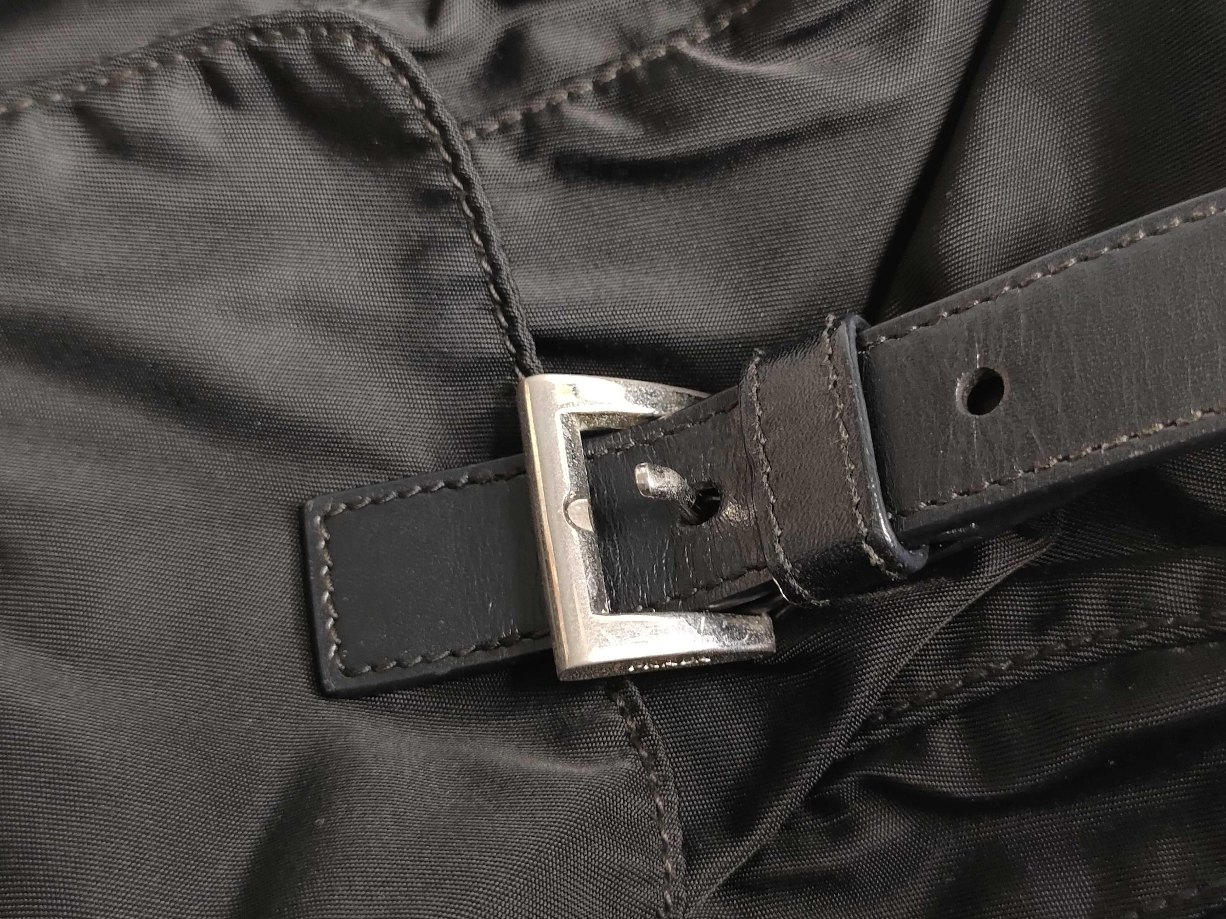 Nylon Prada Nylon x Leather Mini Boston Handbag Black Handbag — view 15