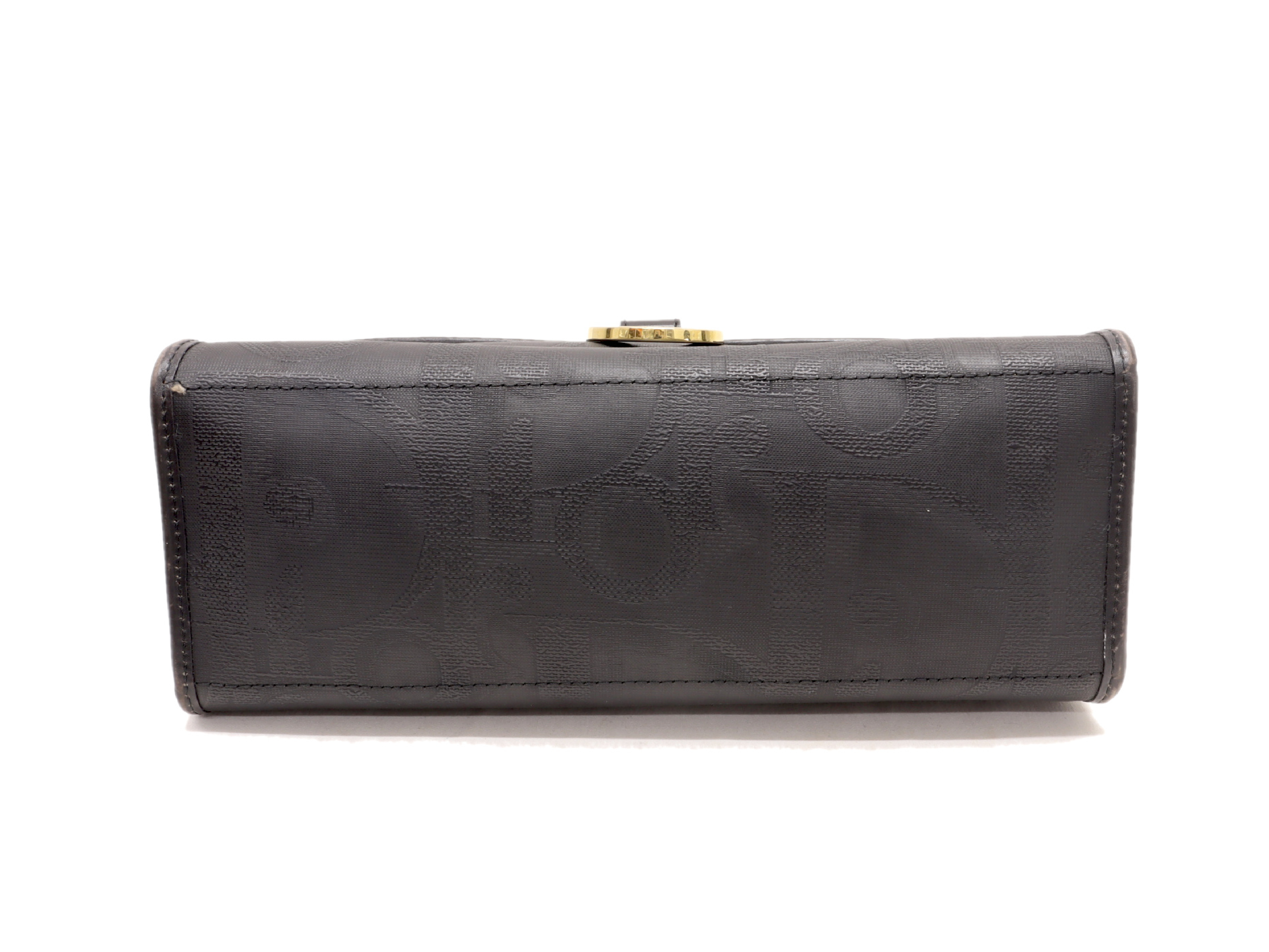 Trotter Leather x Coated Leather Black Handbag — view 4