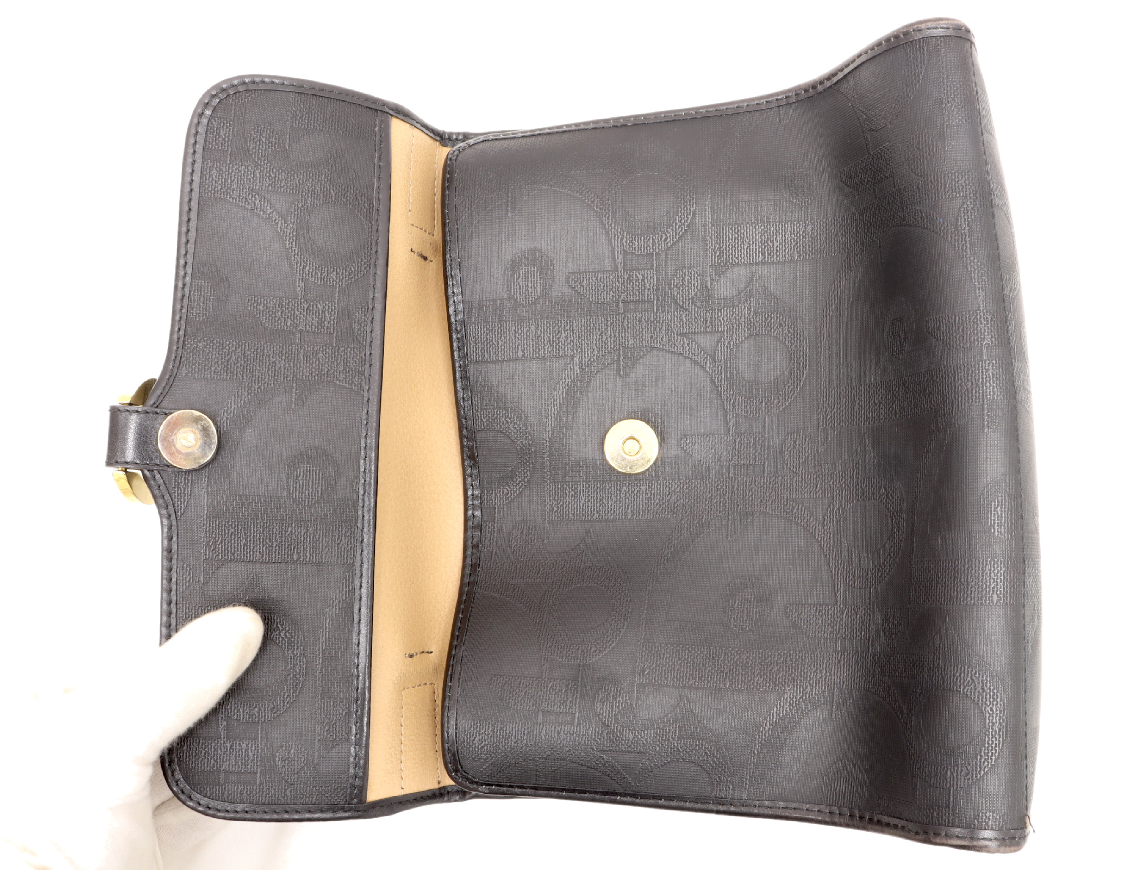 Trotter Leather x Coated Leather Black Handbag — view 9