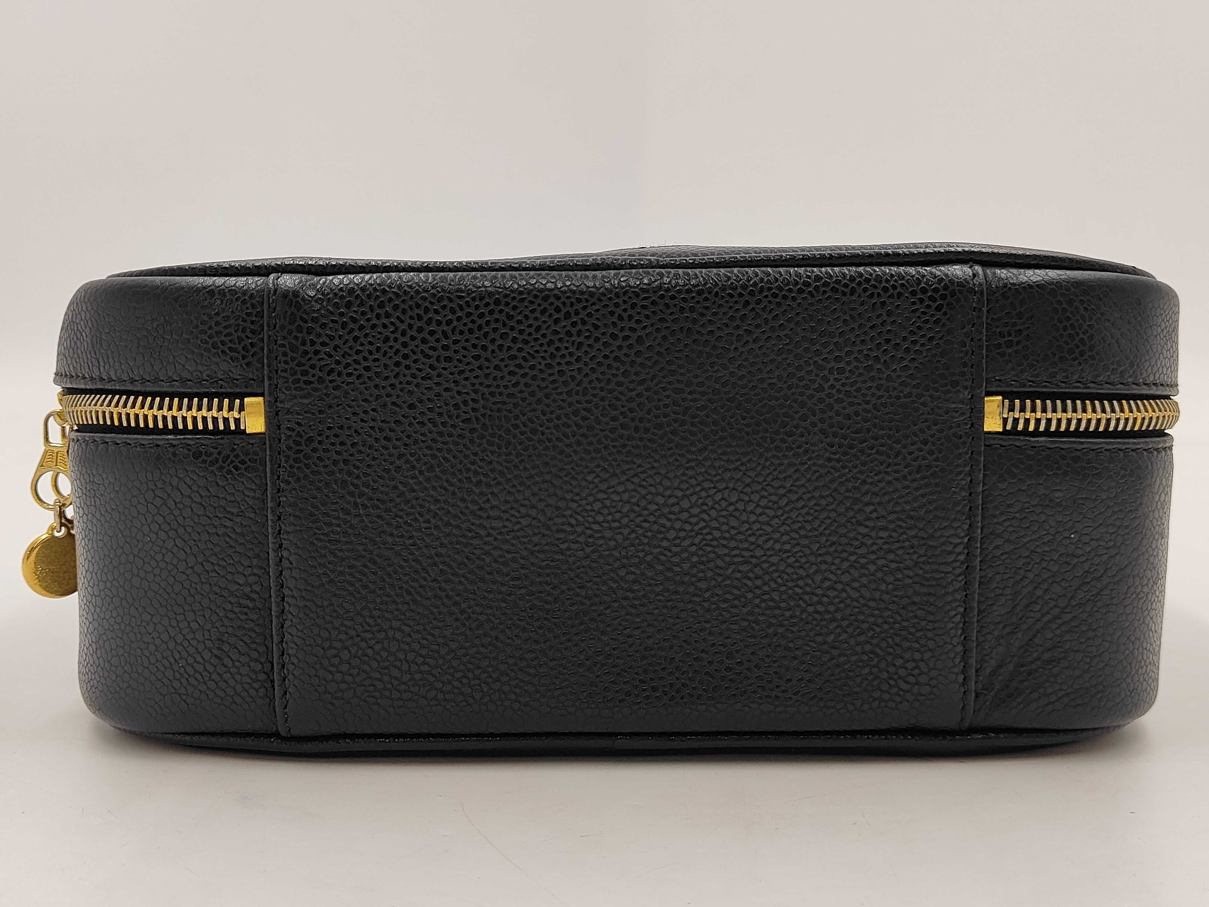 Large Coco Mark Caviar Skin Vanity Handbag — view 3