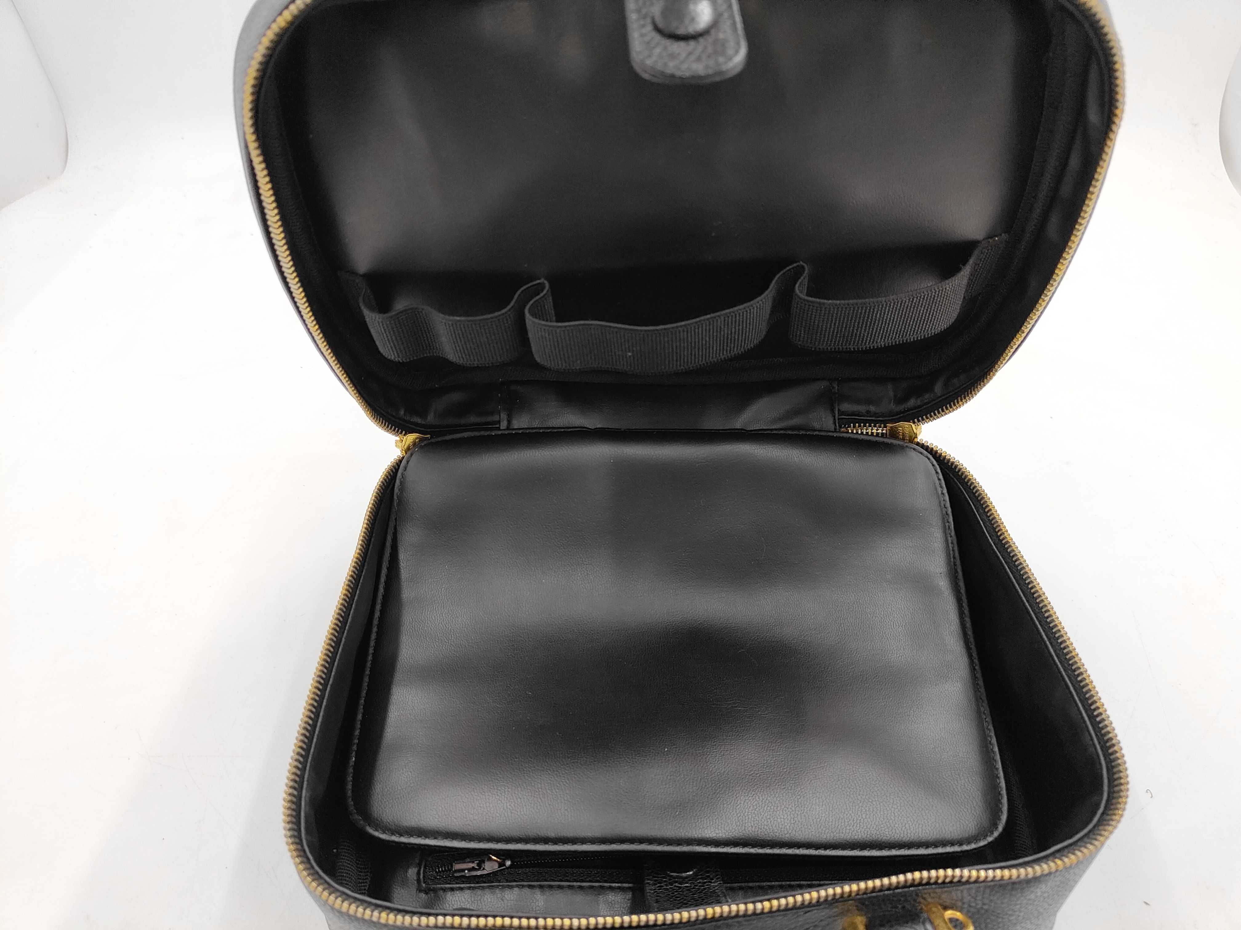 Large Coco Mark Caviar Skin Vanity Handbag — view 8