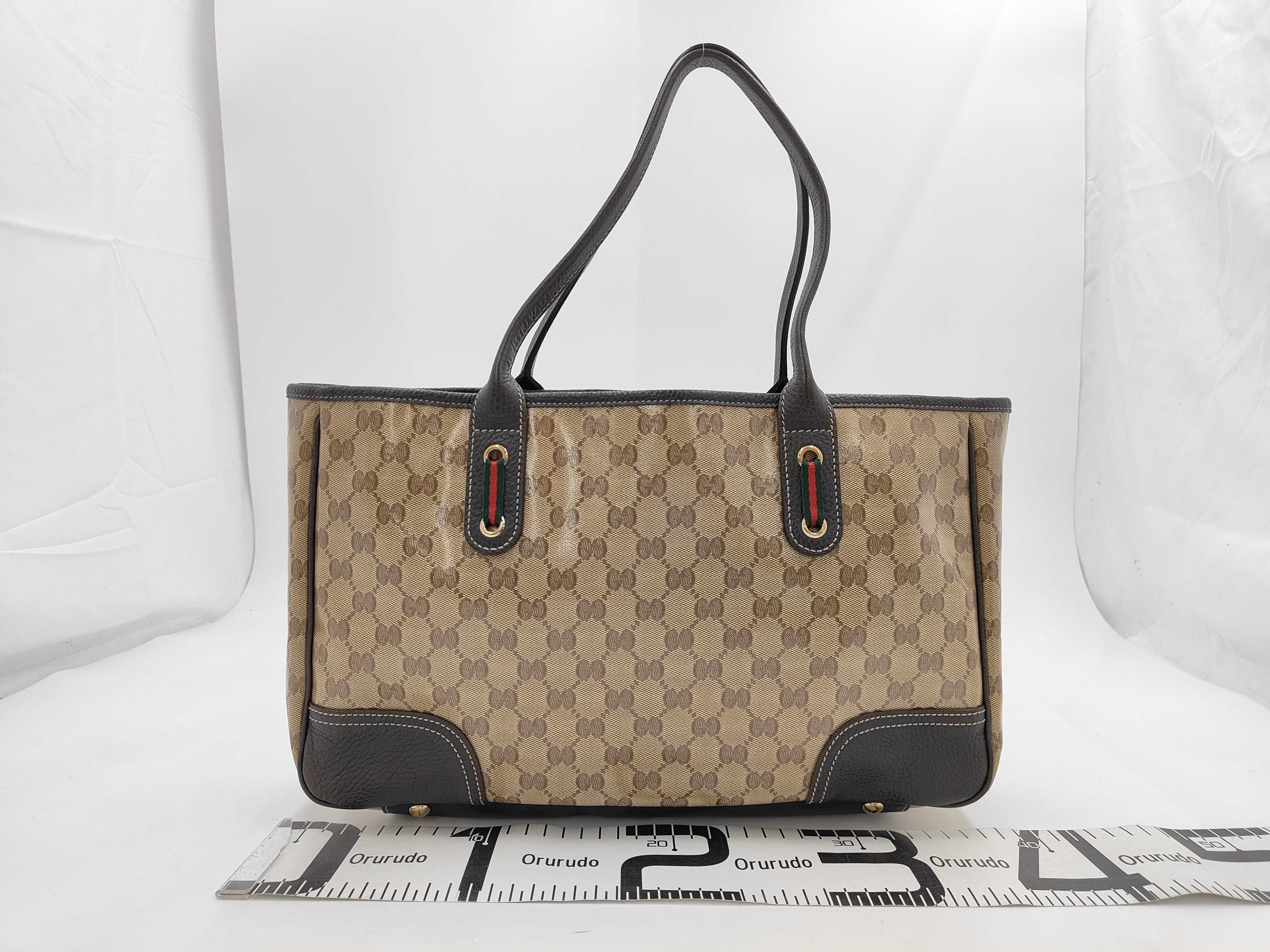 GG Crystal Leather Sherry Line Tote Bag 293592 Tote Bag — view 2