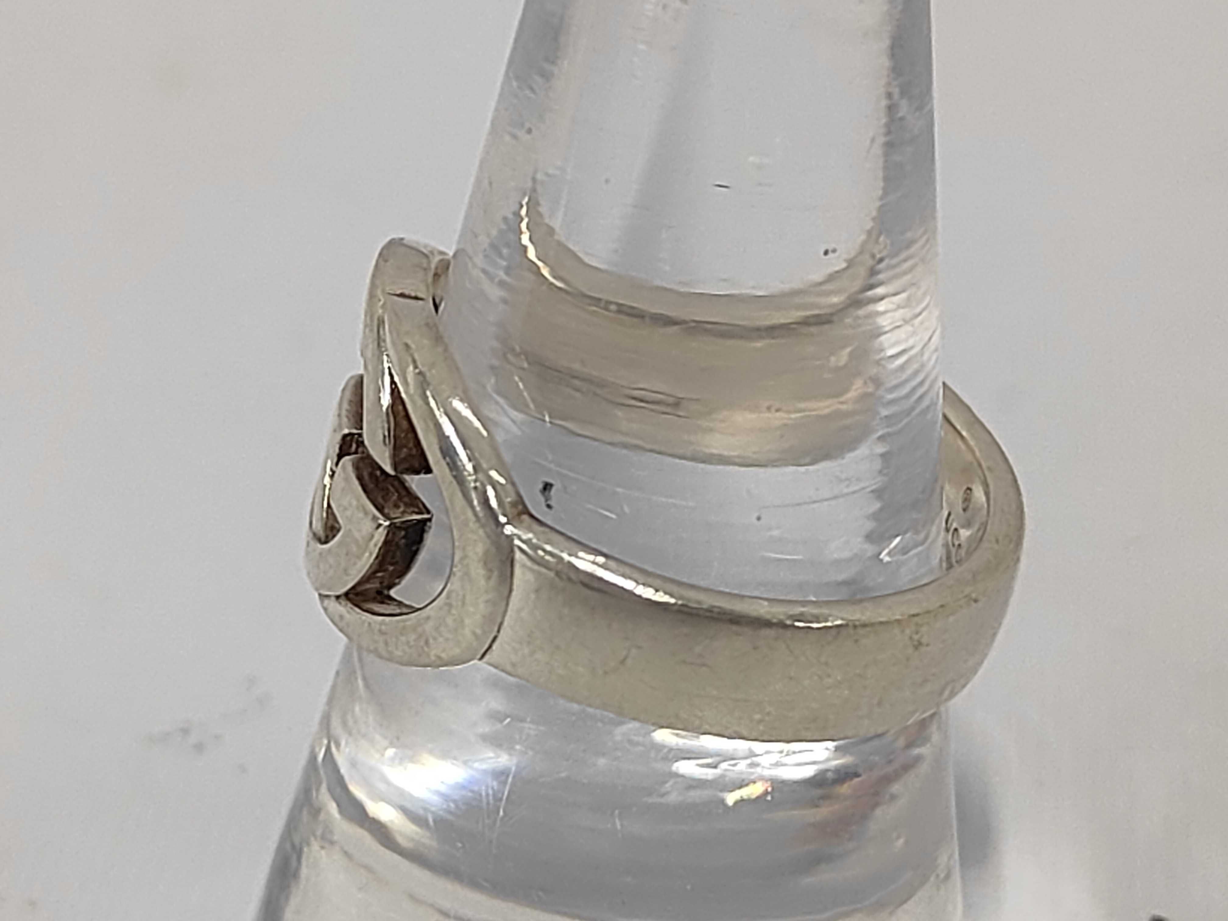 Interlocking G Sterling Silver 925 Ring — view 2