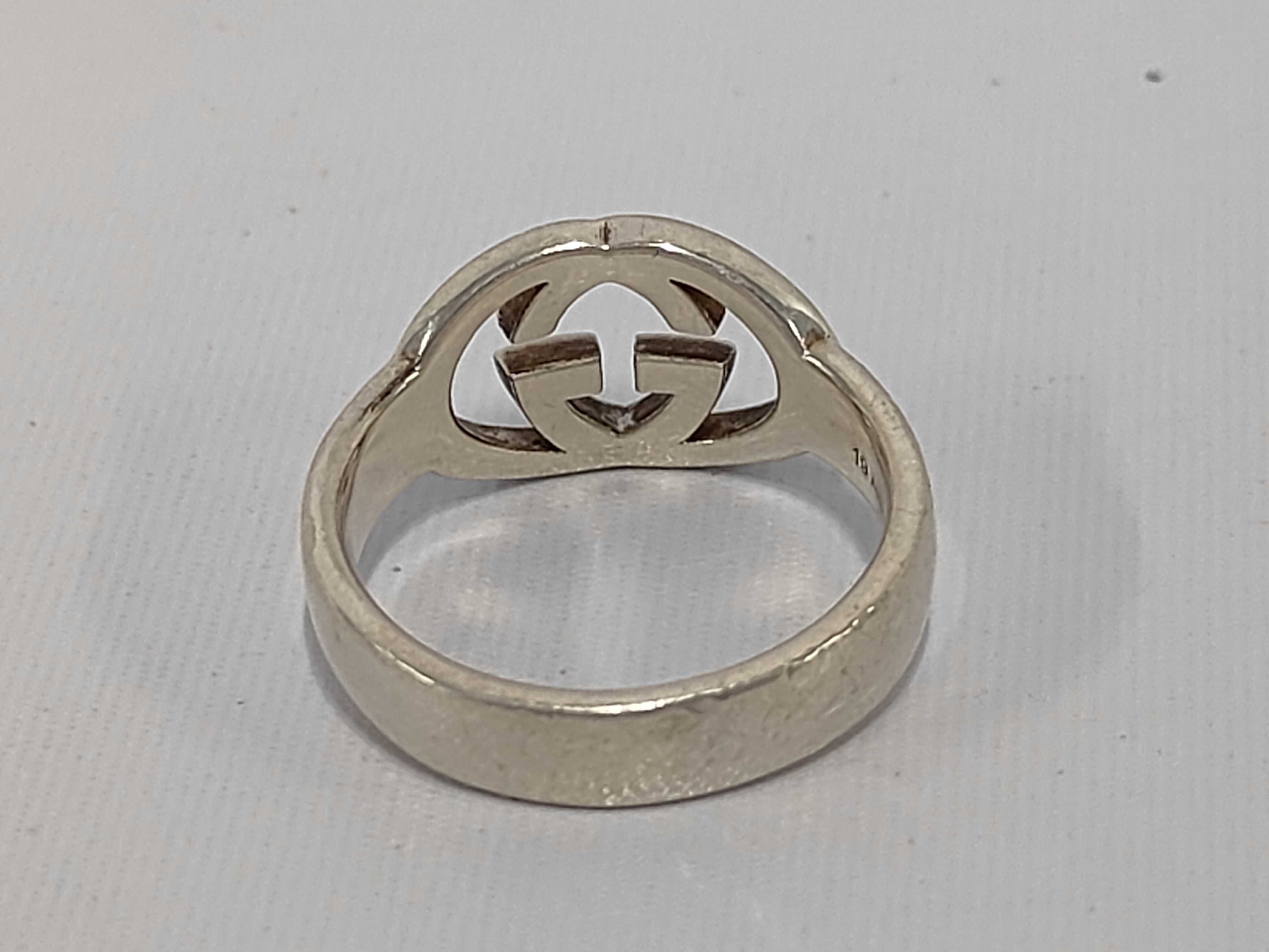 Interlocking G Sterling Silver 925 Ring — view 3