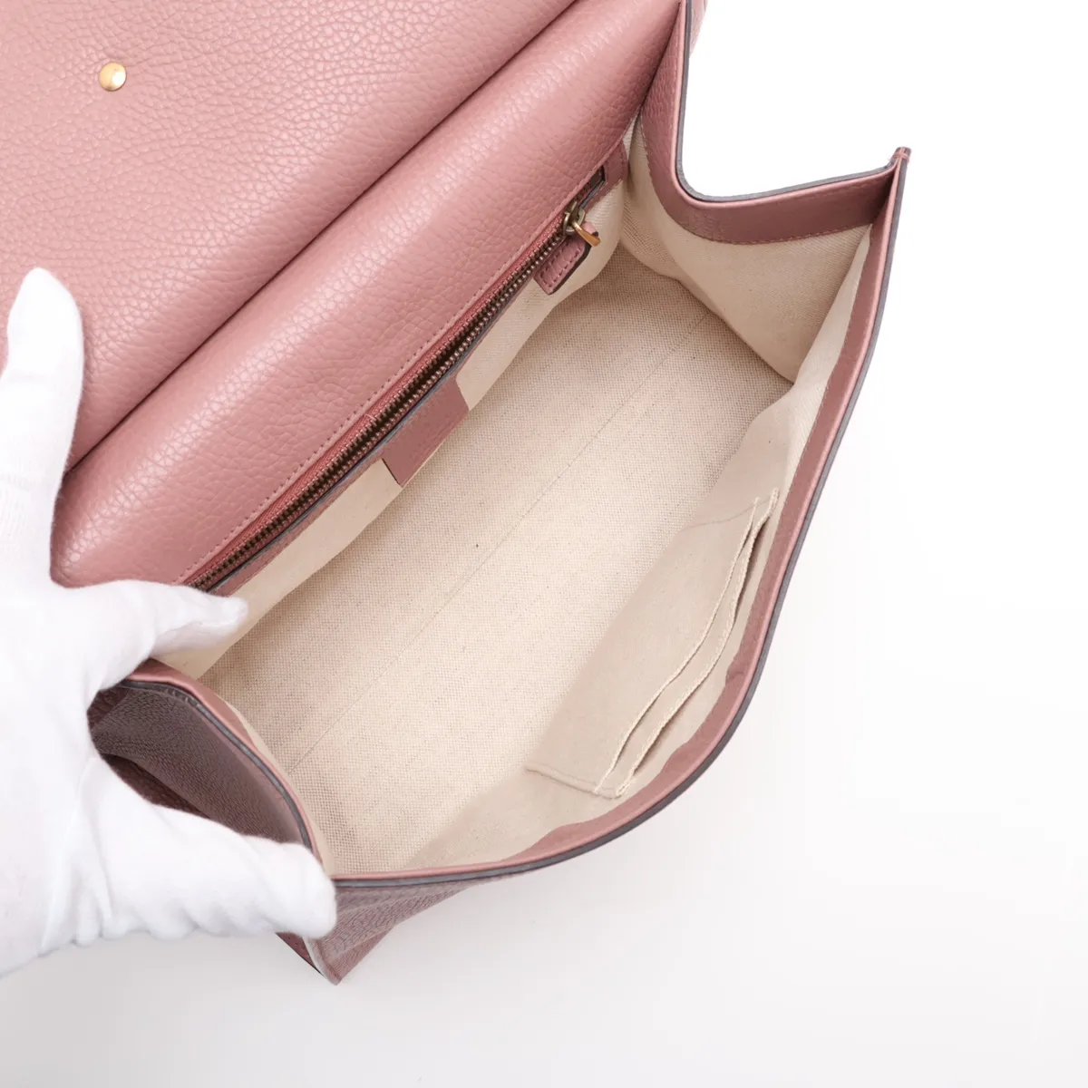 GG Marmont Leather 2-Way Handbag, Pink, 421890 — view 8