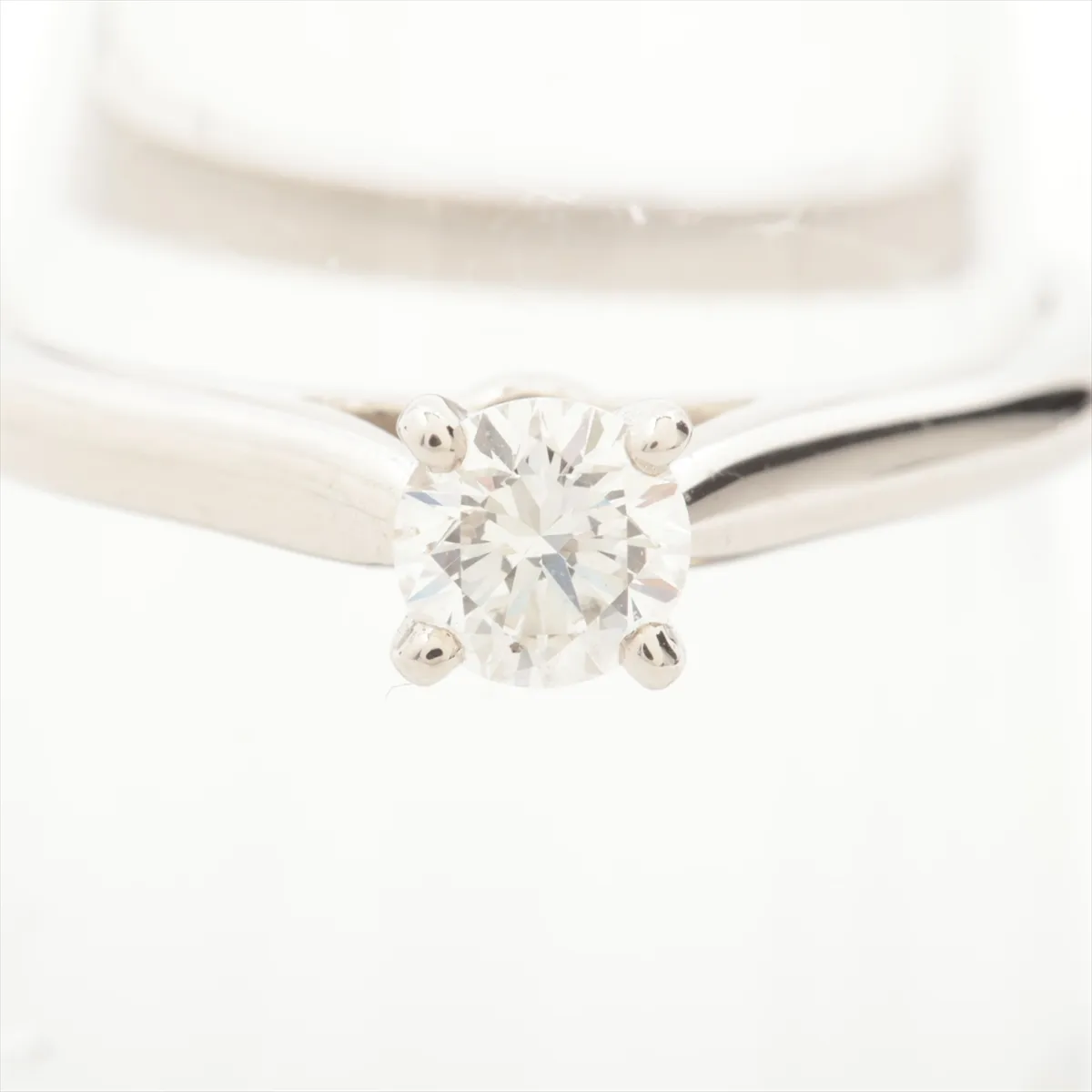 Solitaire 1895 Diamond Ring, Pt950, 3.0g, D0.23, Size 48, HWJ858, GIA No. 5306788390 — view 5