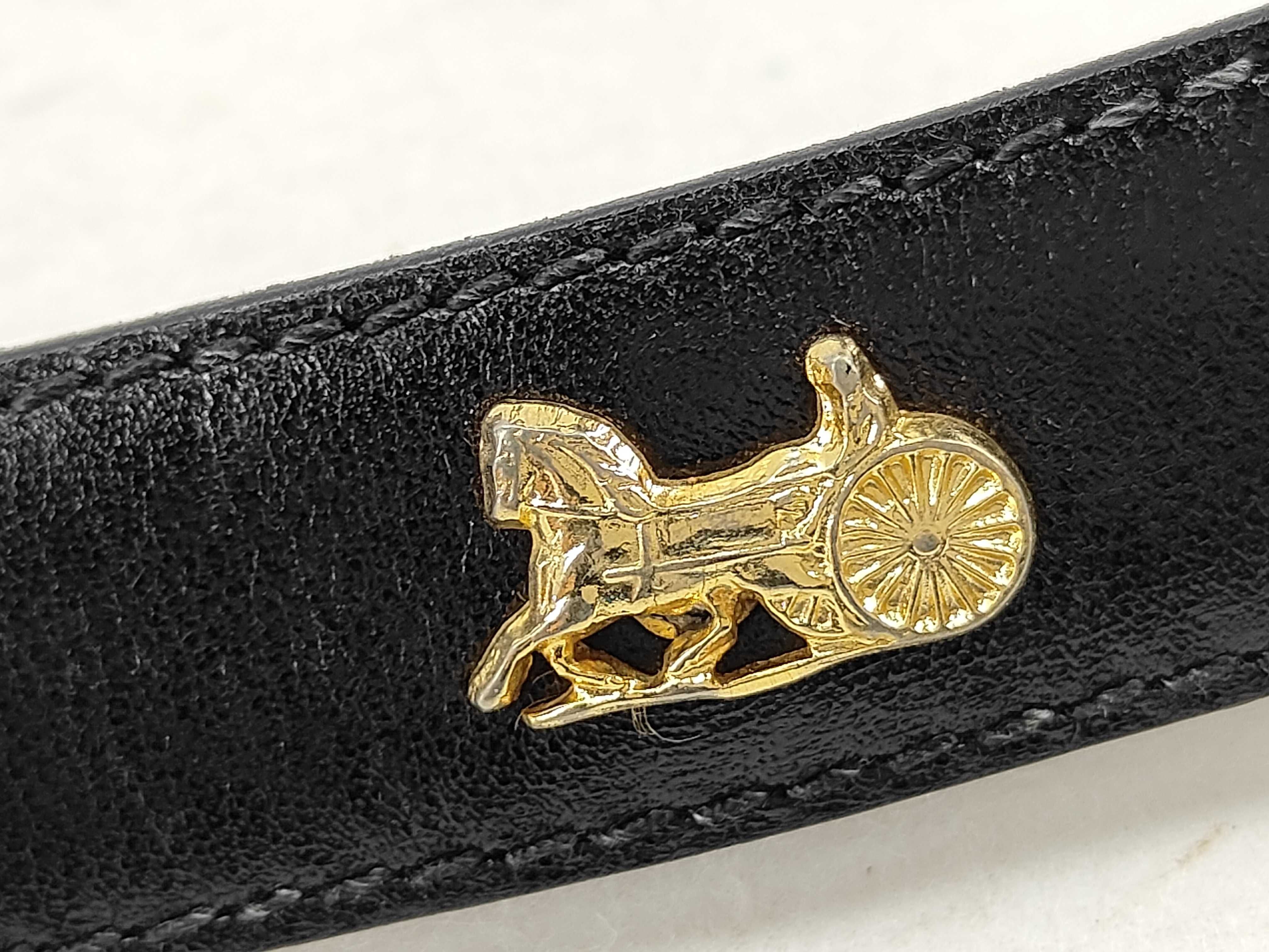 Carriage Leather Belt Size 60 Belt — view 8
