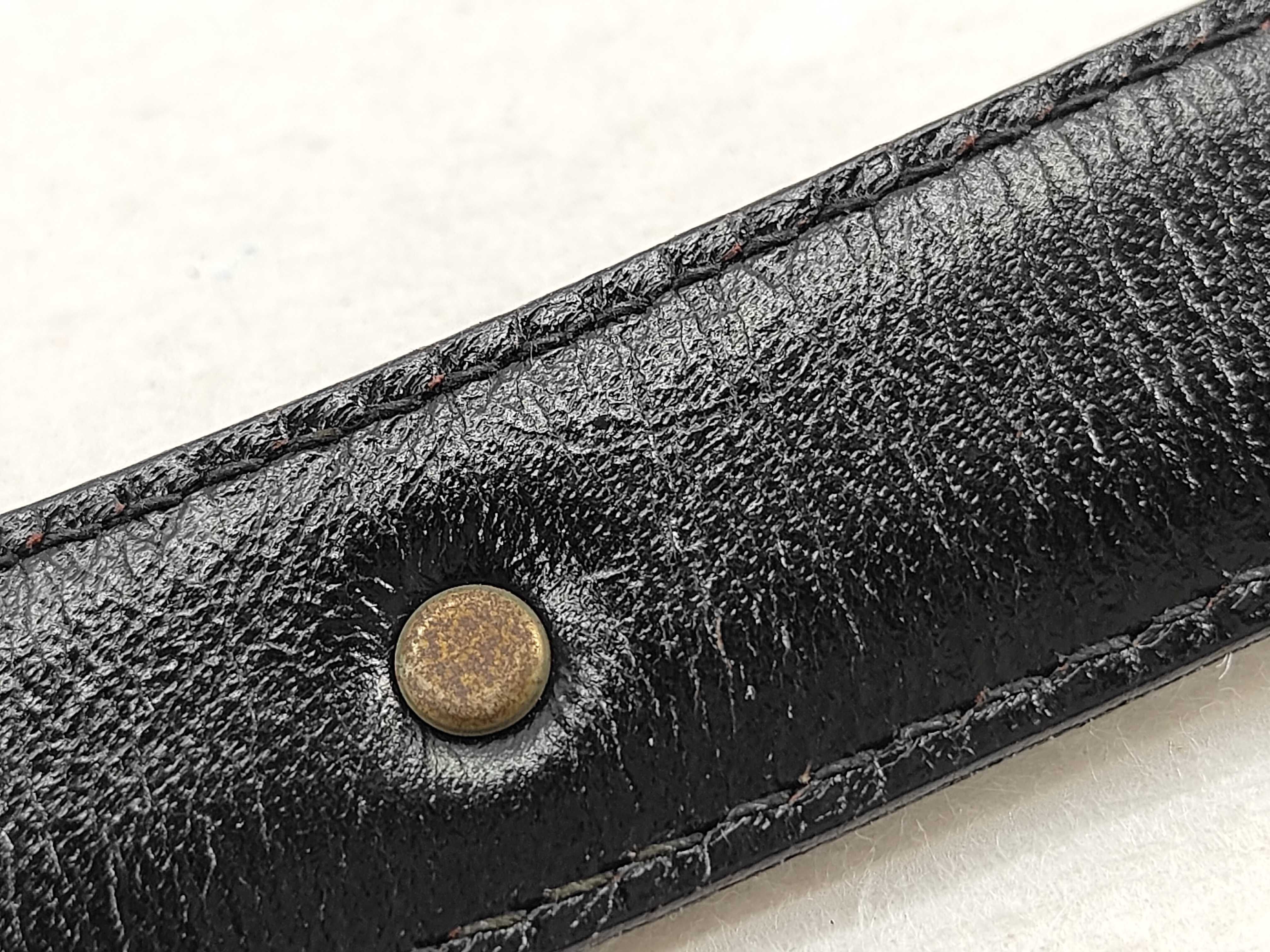 Carriage Leather Belt Size 60 Belt — view 10