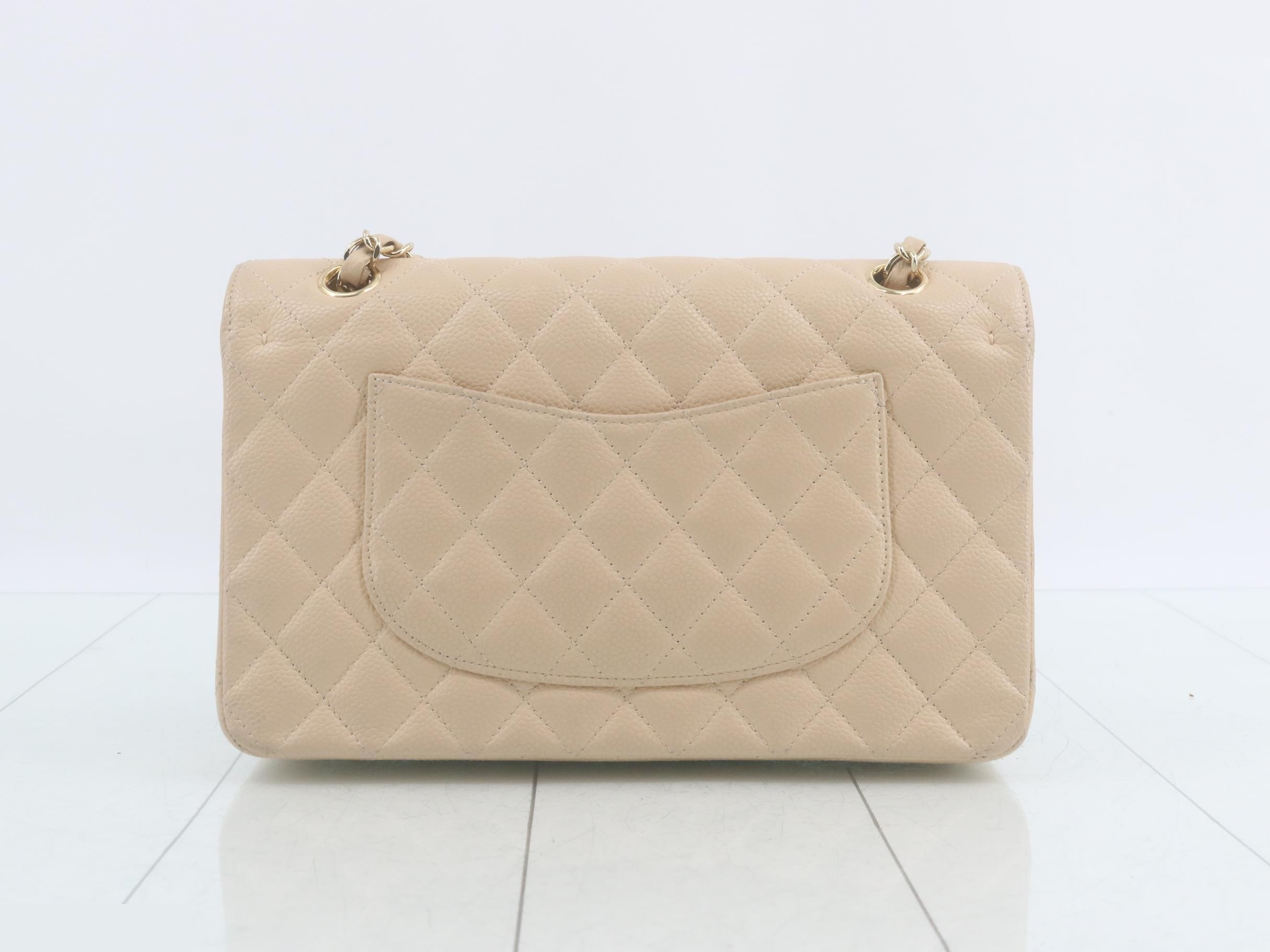 Double flap 25 caviar chain shoulder bag, serial number 13. — view 2