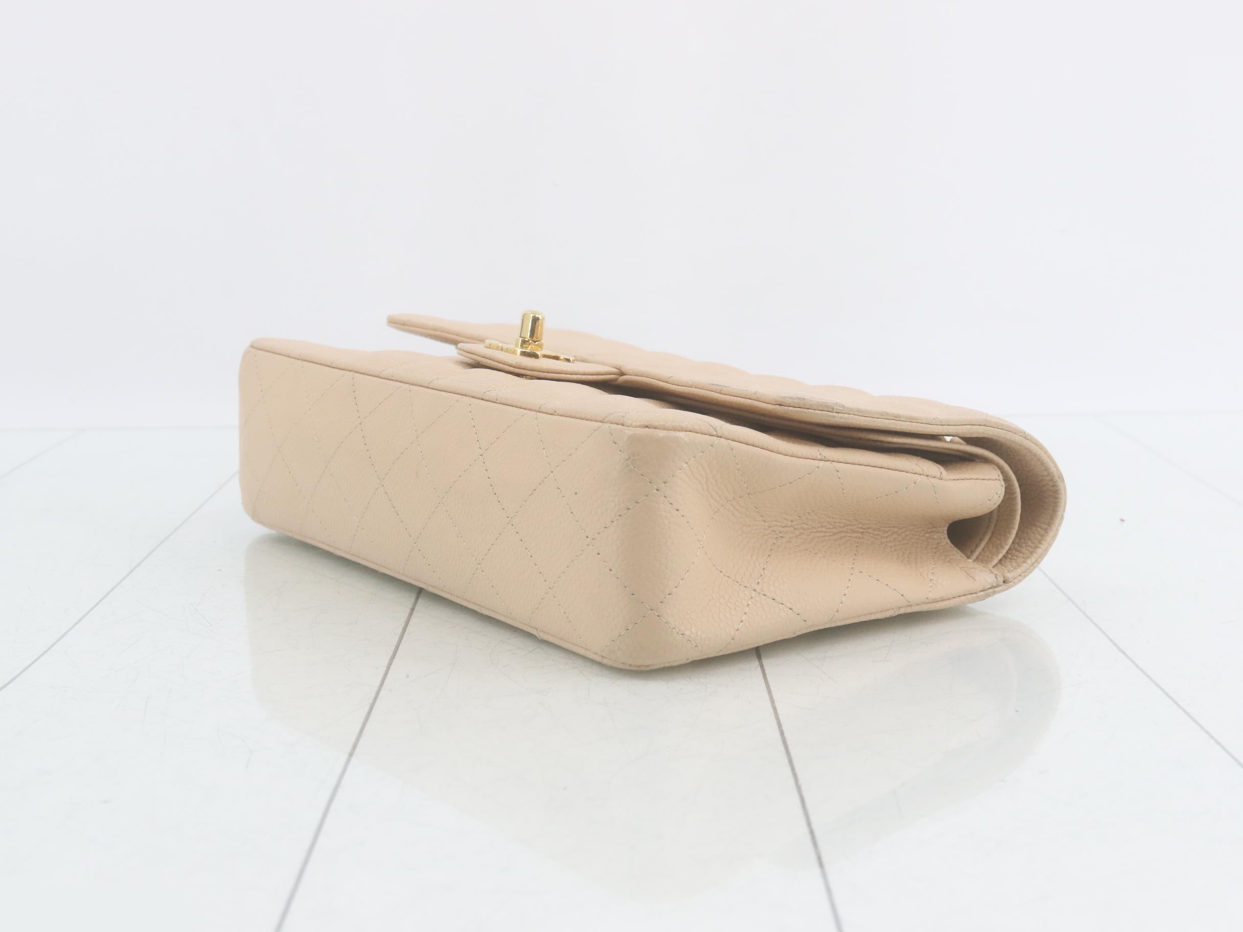 Double flap 25 caviar chain shoulder bag, serial number 13. — view 6