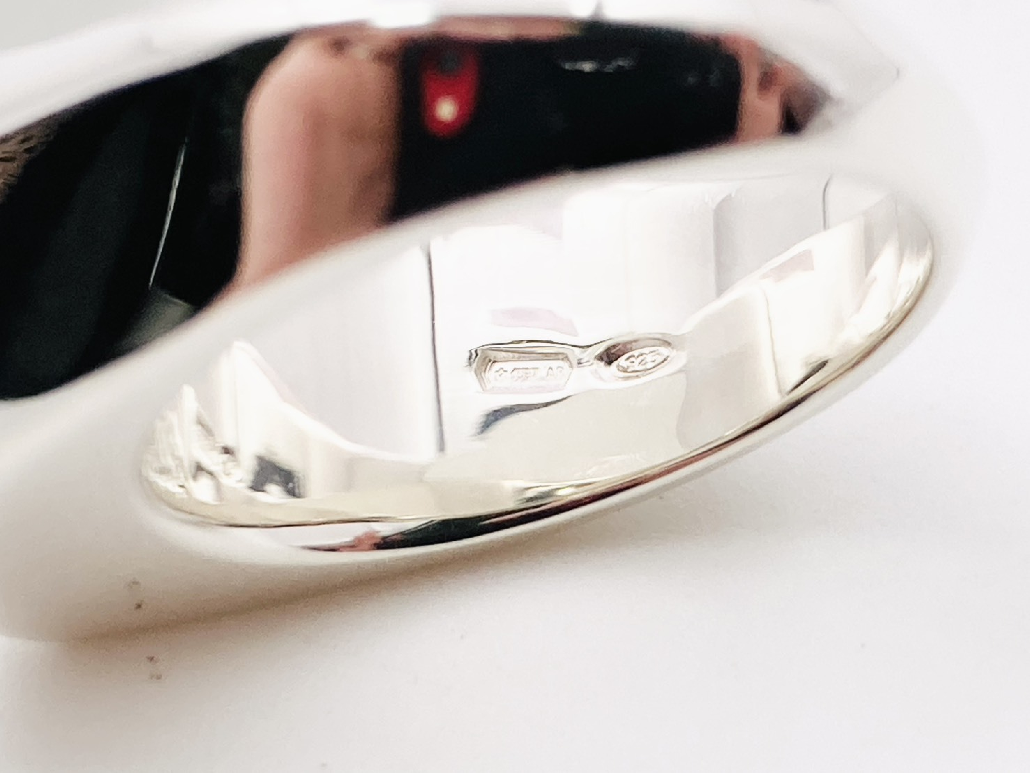 Signet Hexagon Ring #14 925 23.7g Silver Ring — view 3