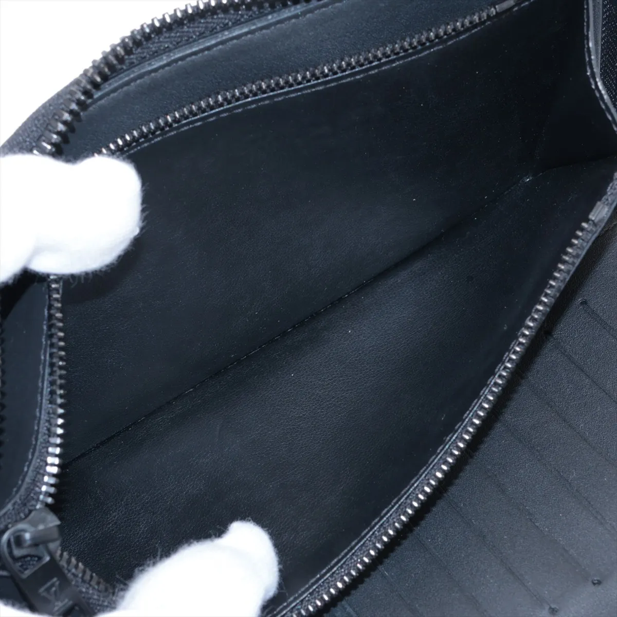LV Aerogram Zippy Wallet Vertical M81743 Noir Round Zip Wallet (RFID detected) — view 6