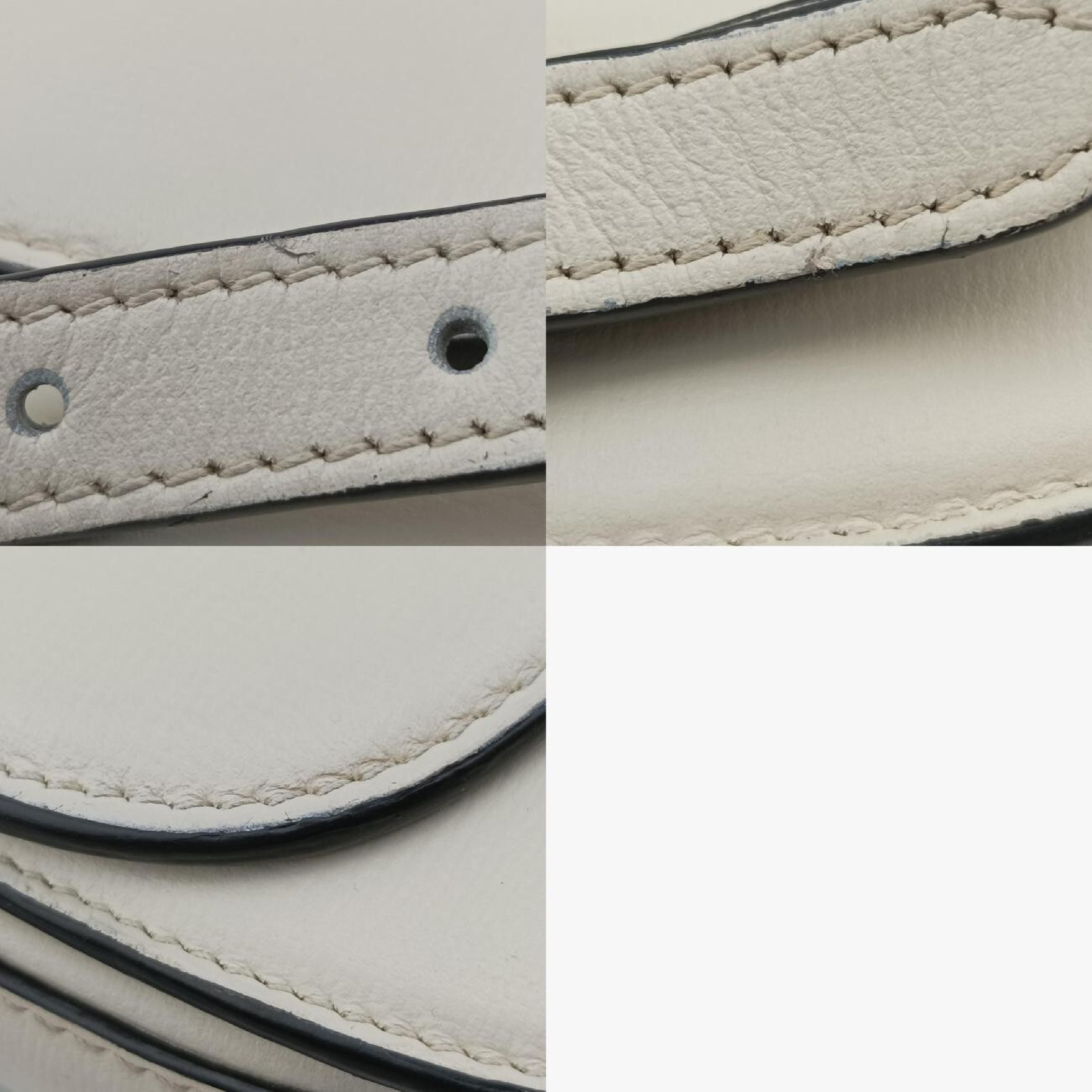 Sylvie 1969 White Leather Shoulder Bag 615965 I033048986 — view 11