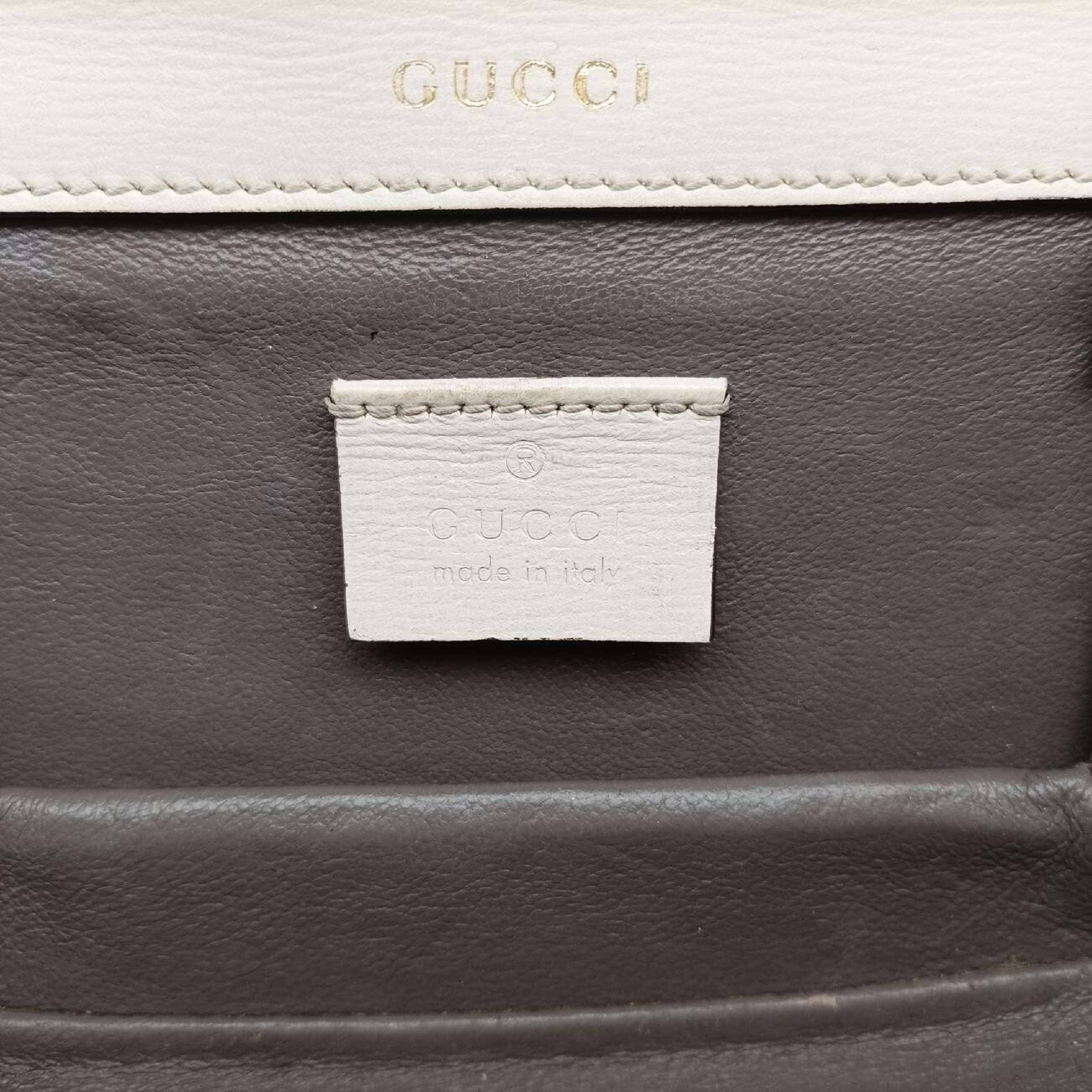 Sylvie 1969 White Leather Shoulder Bag 615965 I033048986 — view 7