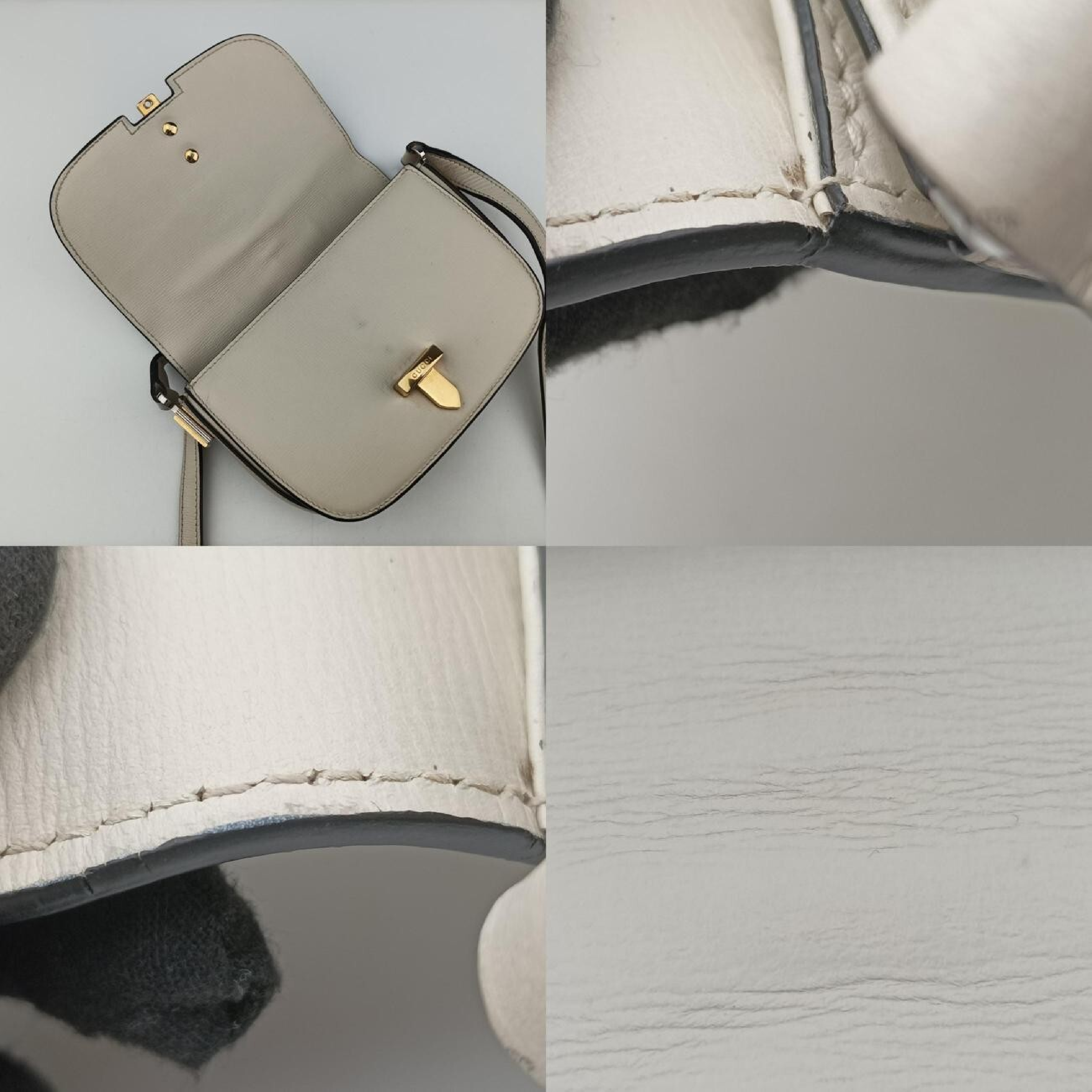 Sylvie 1969 White Leather Shoulder Bag 615965 I033048986 — view 9