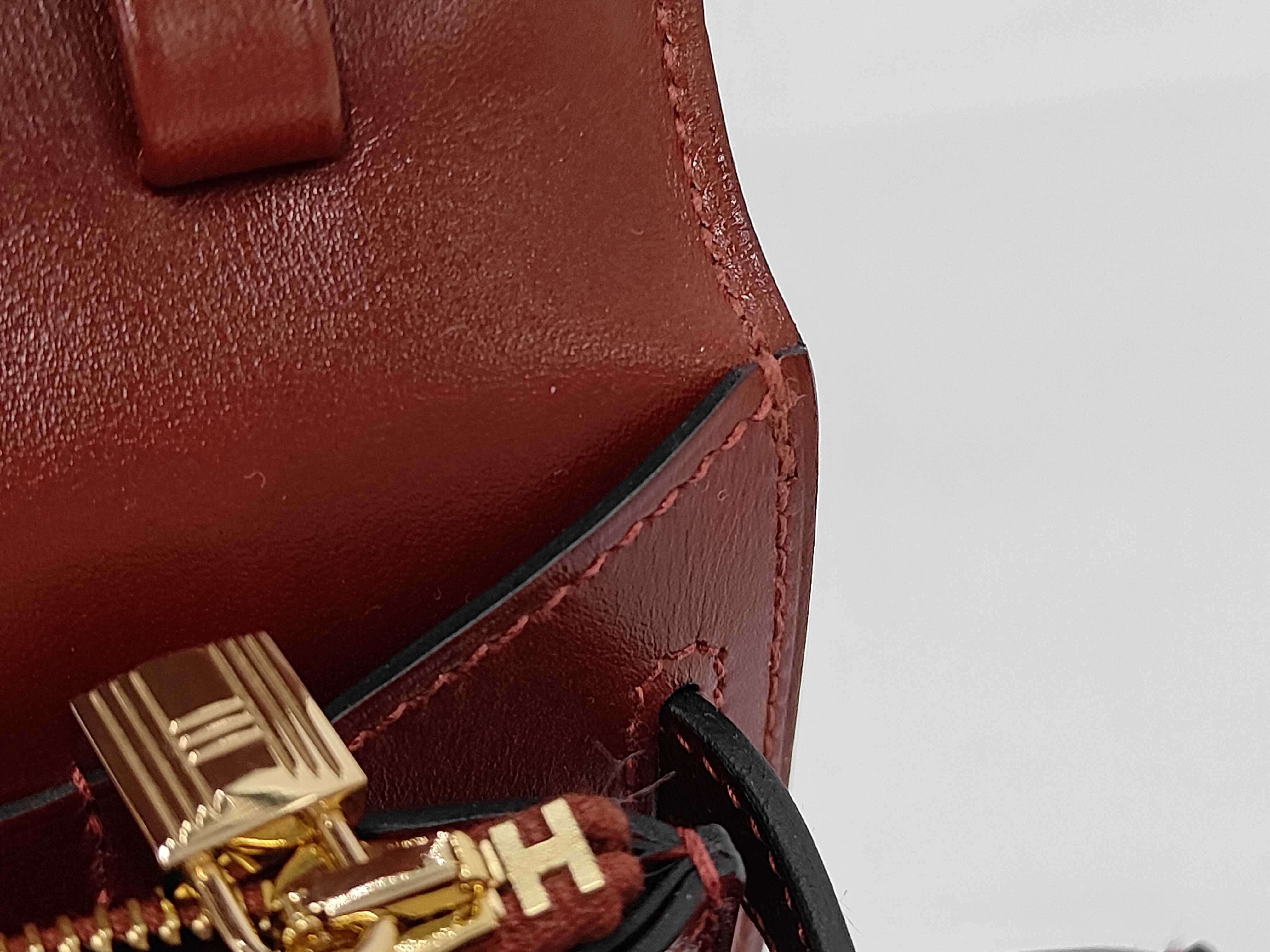 Kelly Wallet Long To Go Box Calf Rouge H K Stamp Wallet — view 5