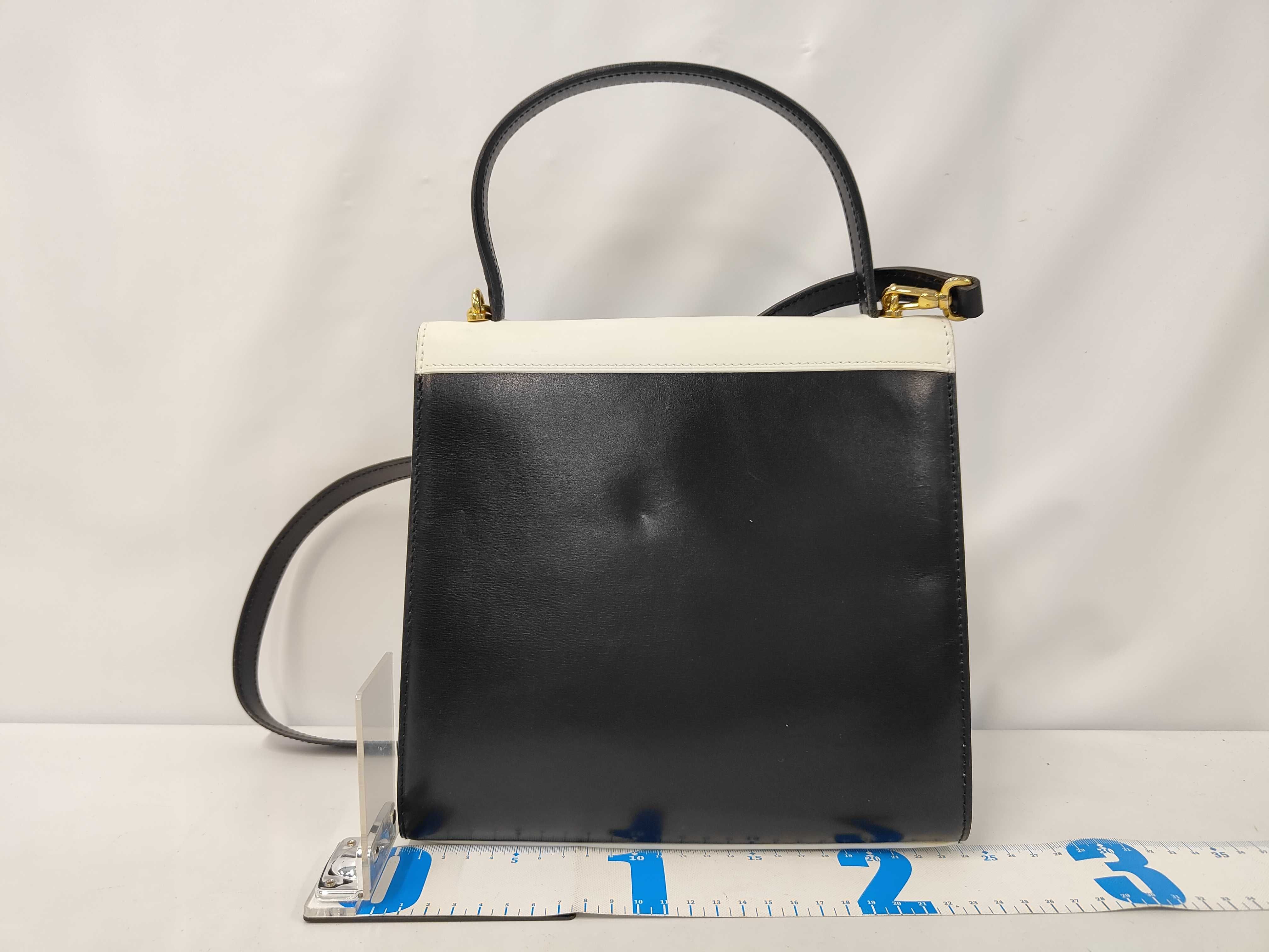 Double Circle Logo 2-Way Leather Handbag — view 2