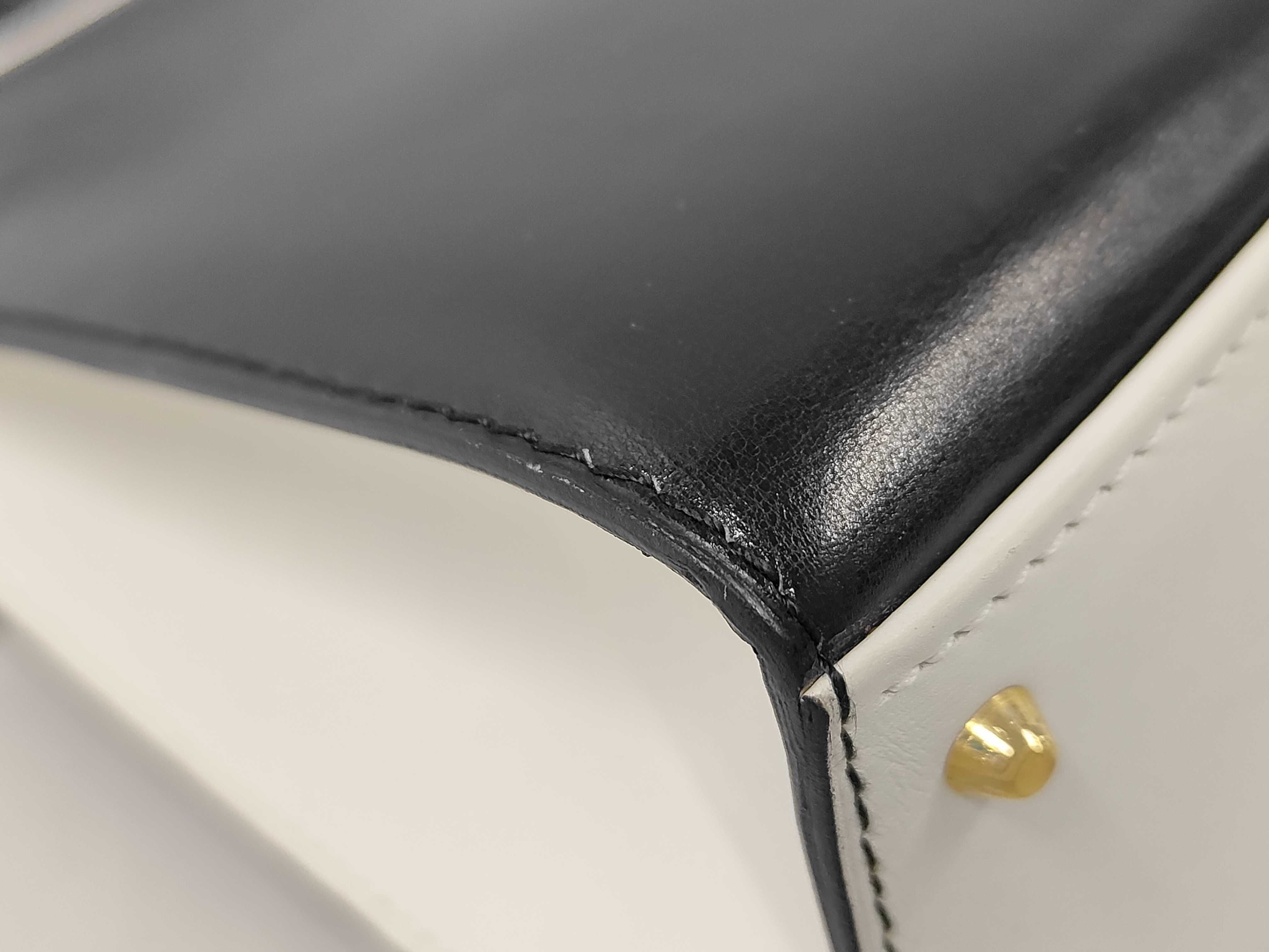 Double Circle Logo 2-Way Leather Handbag — view 4