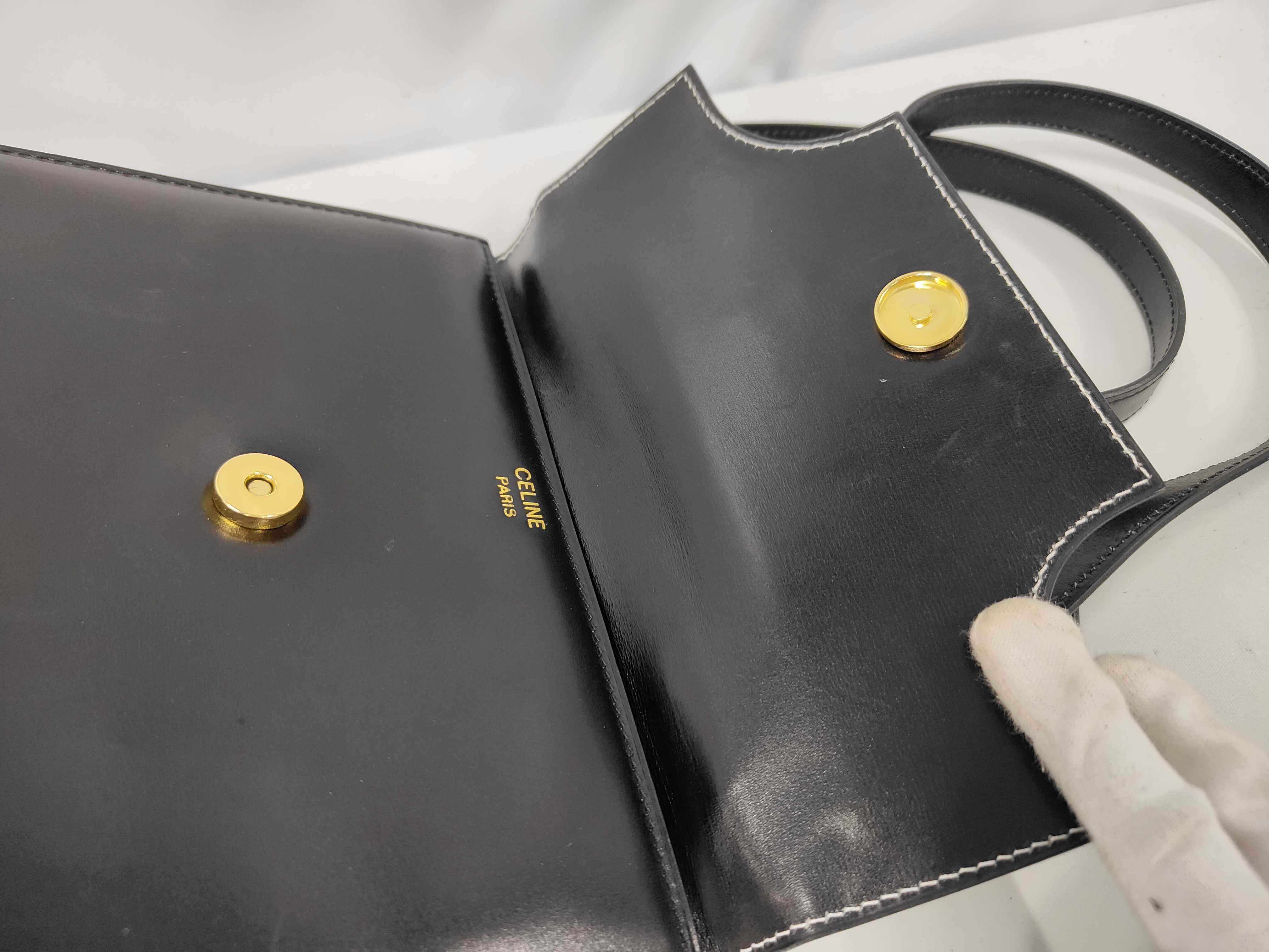Double Circle Logo 2-Way Leather Handbag — view 8