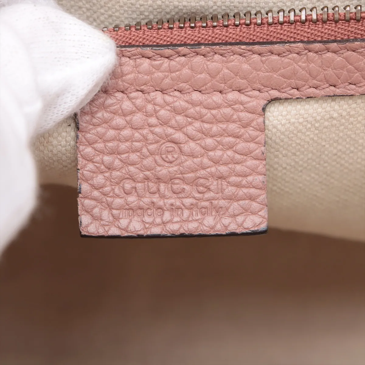 GG Marmont Leather 2-Way Handbag, Pink, 421890 — view 12