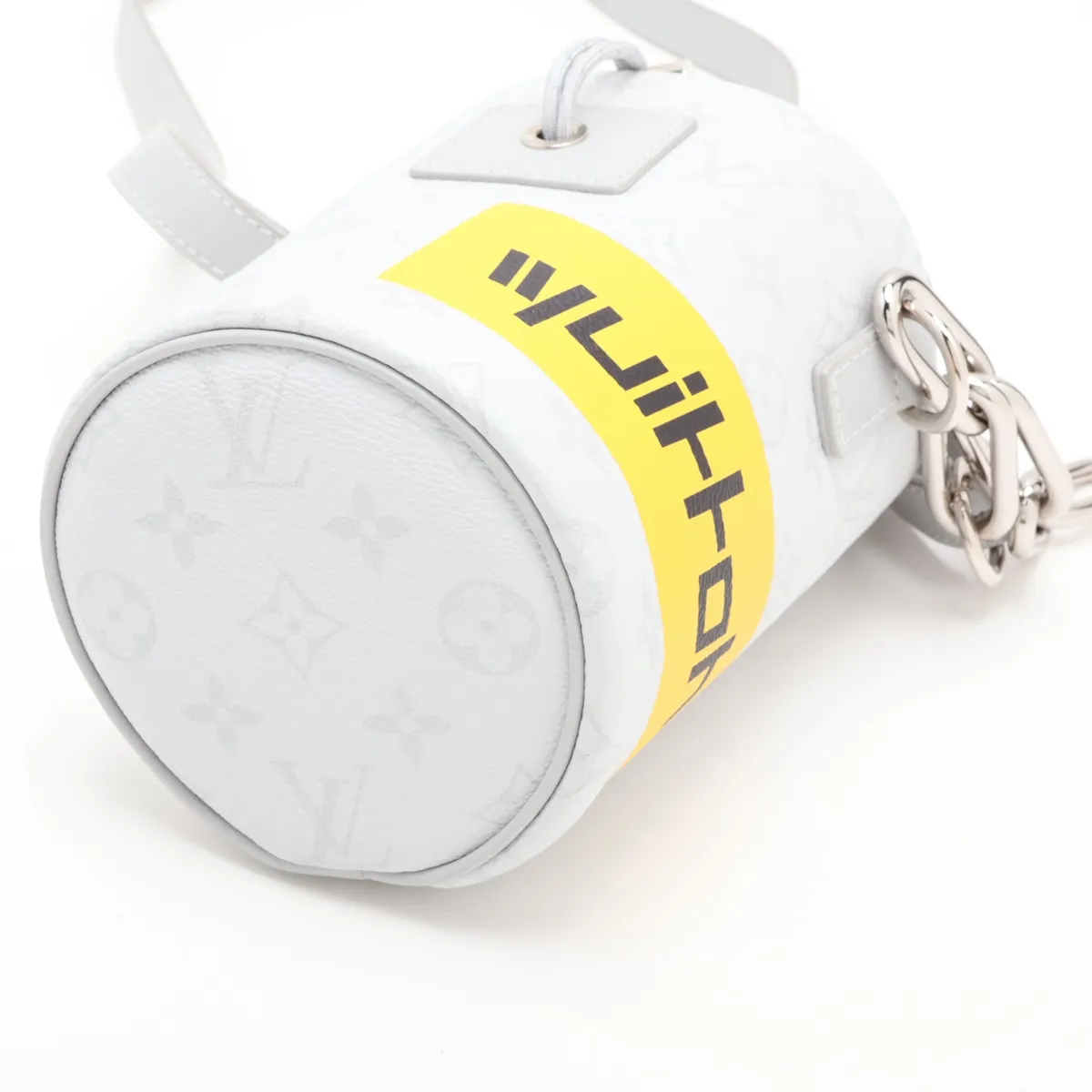 White Monogram Chalk Nano Bag M44631 NZ1159 Gray (RFID detected) — view 3