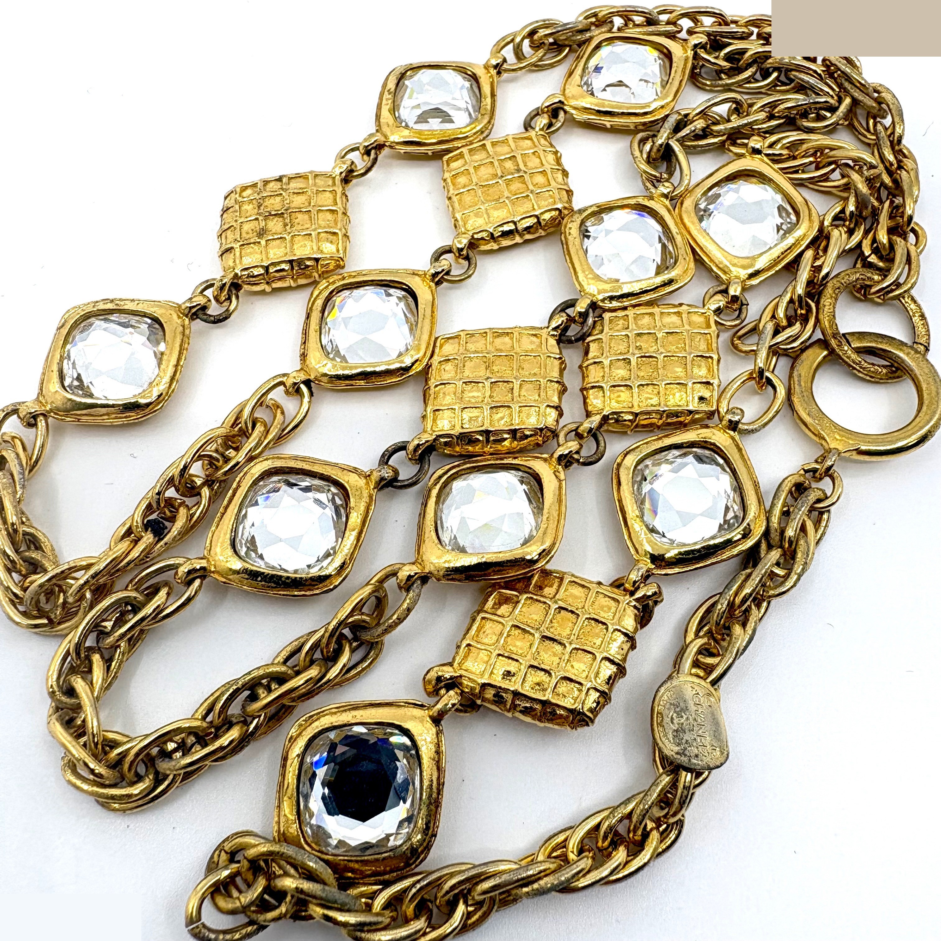 Matelassé Bijou Long (Precious Metal) Necklace Pendant, Total Length Approx. 90cm — view 2