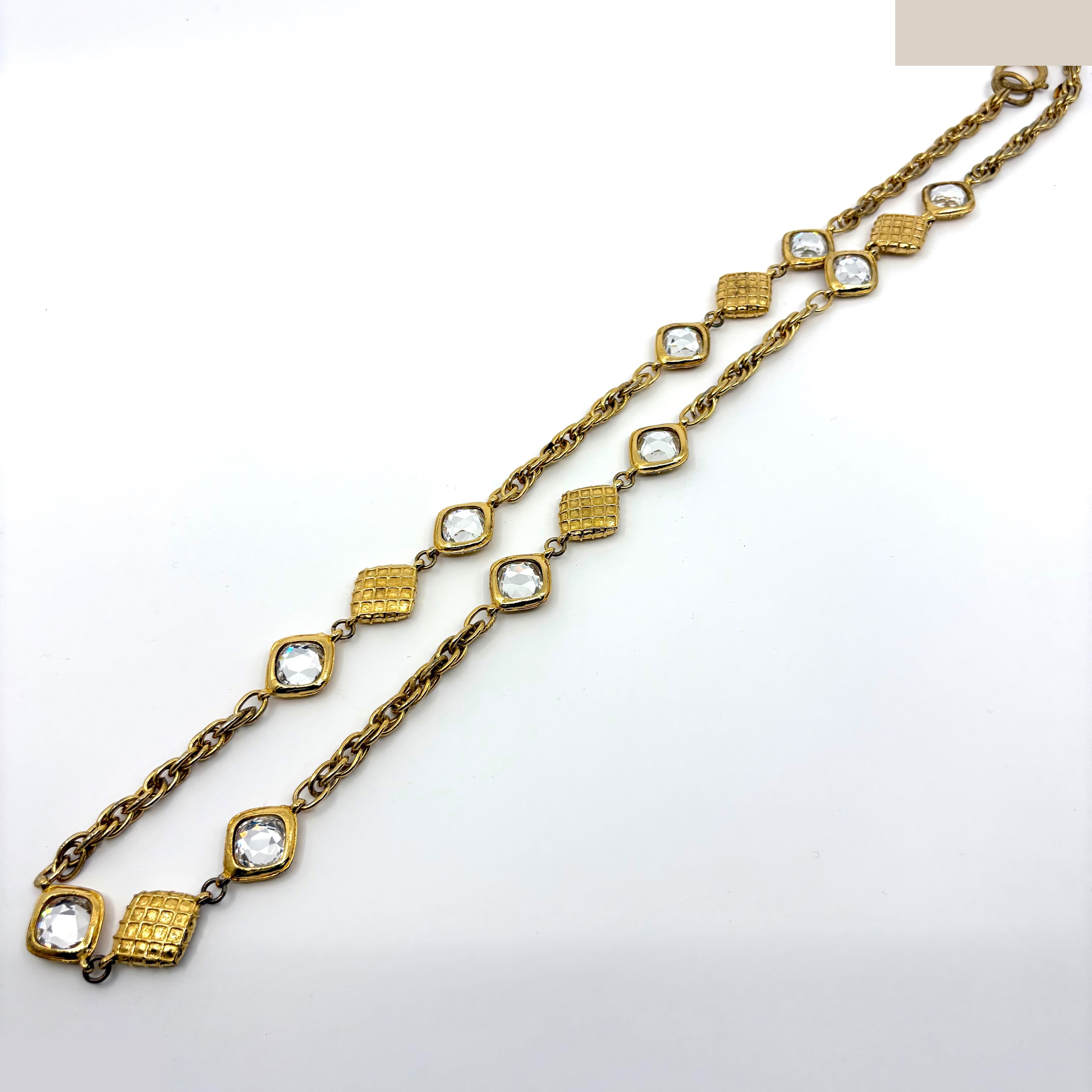 Matelassé Bijou Long (Precious Metal) Necklace Pendant, Total Length Approx. 90cm — view 3