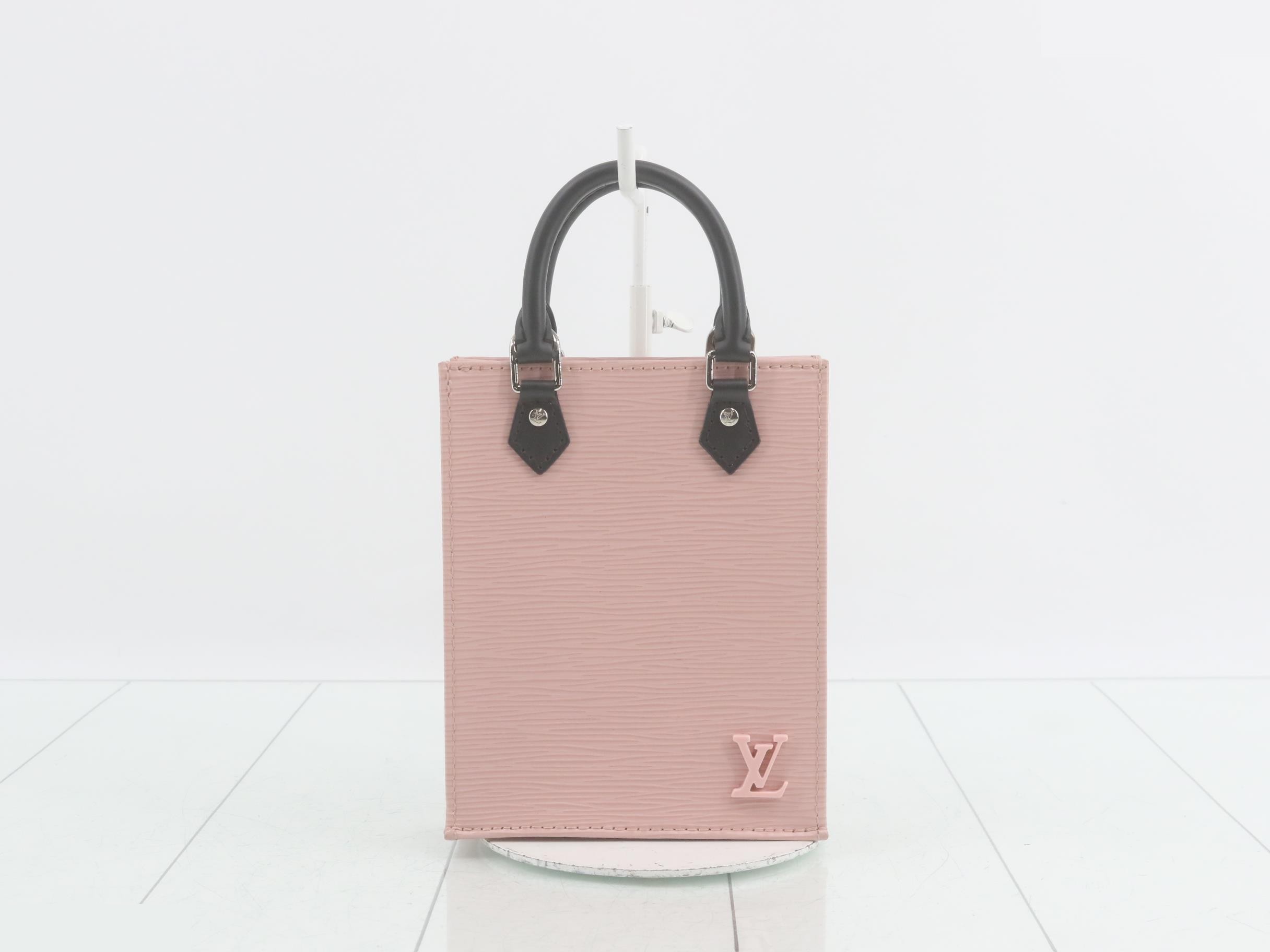 Epi Petite Sac Plat Rose Ballerine 2-Way Handbag