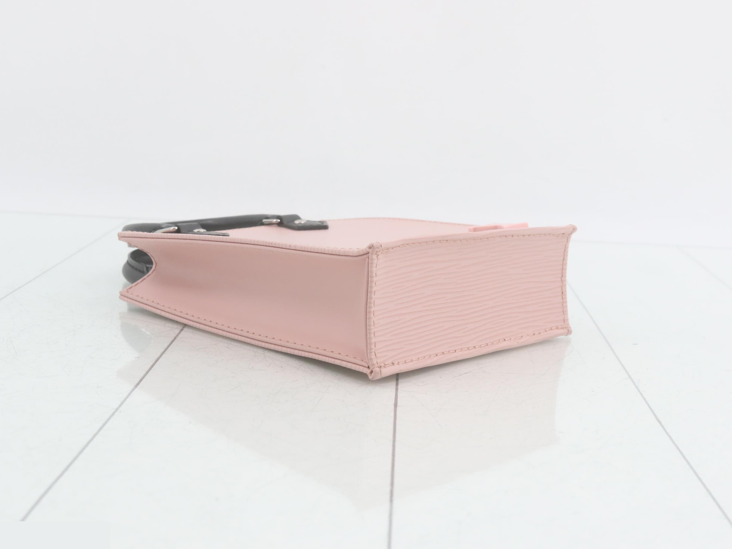 Epi Petite Sac Plat Rose Ballerine 2-Way Handbag — view 5