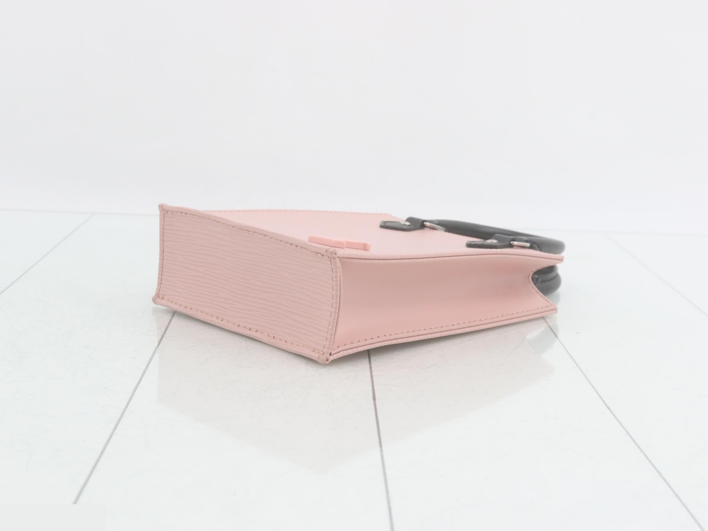 Epi Petite Sac Plat Rose Ballerine 2-Way Handbag — view 6