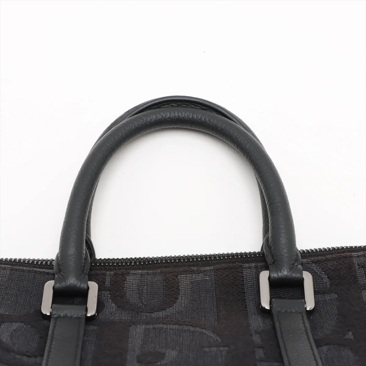 Oblique Weekender PM Canvas x Leather 2WAY Handbag Black — view 6