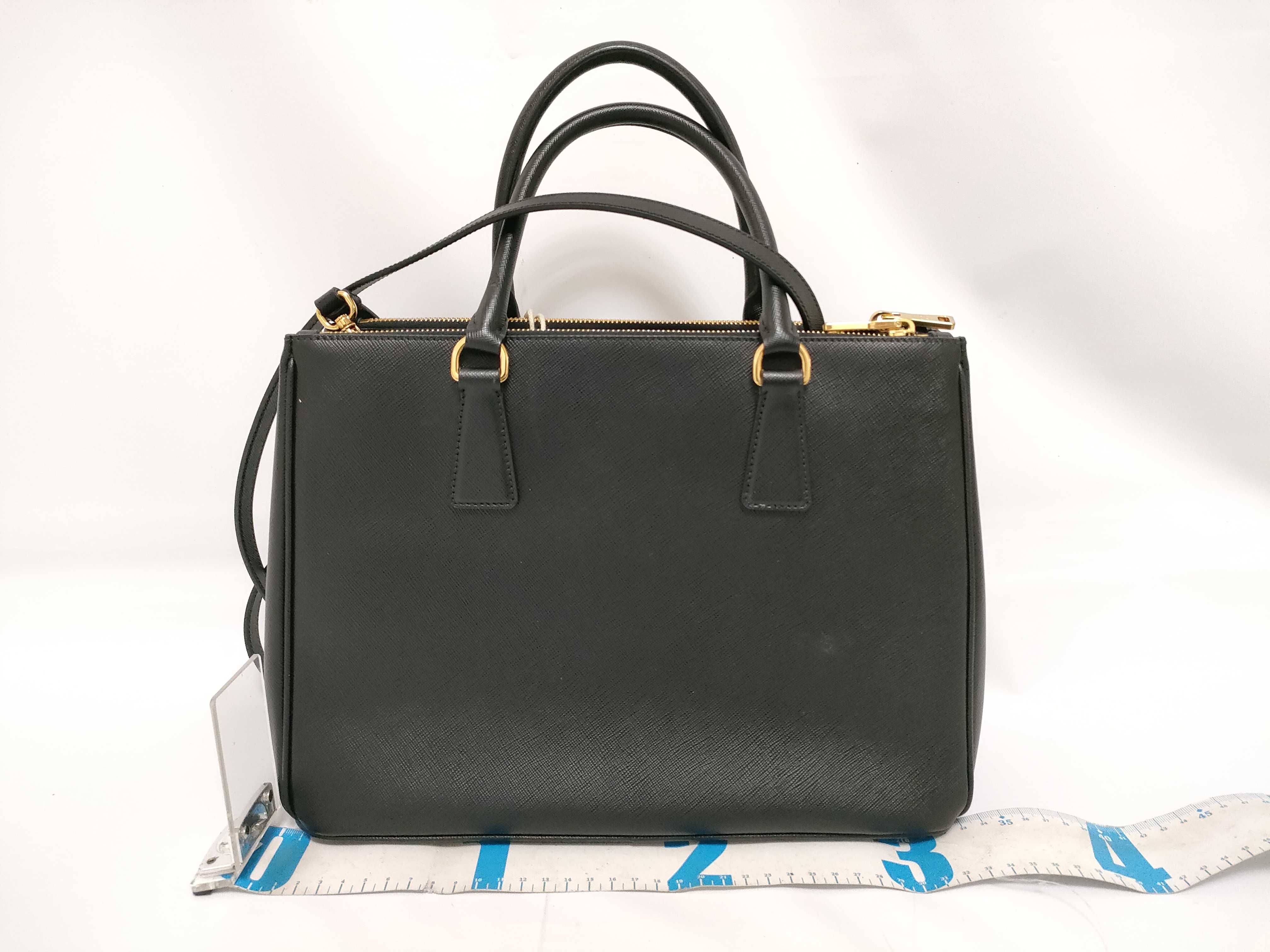 Galaxy Bag, Black Saffiano Calf Leather Handbag — view 2