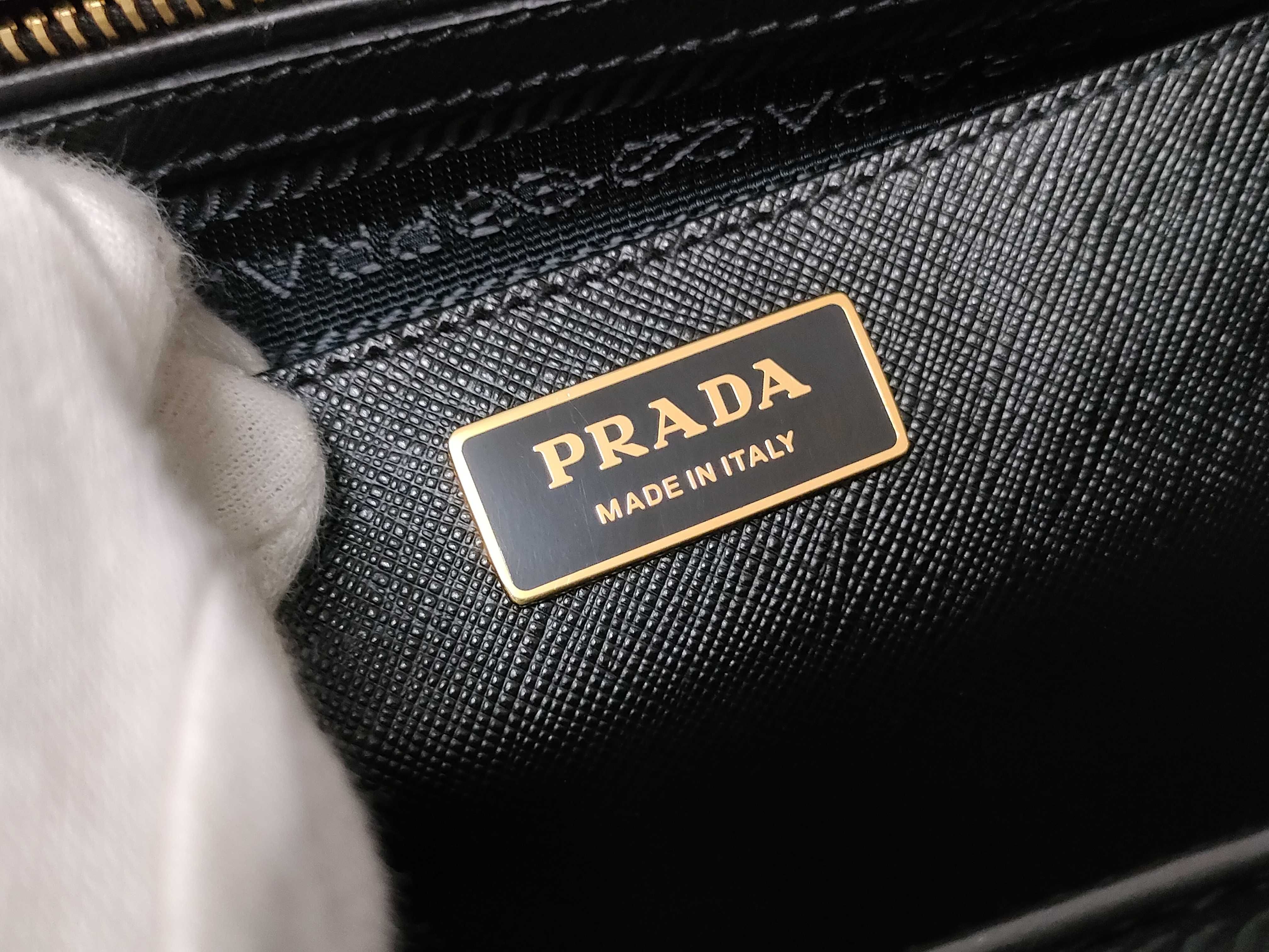 Galaxy Bag, Black Saffiano Calf Leather Handbag — view 13