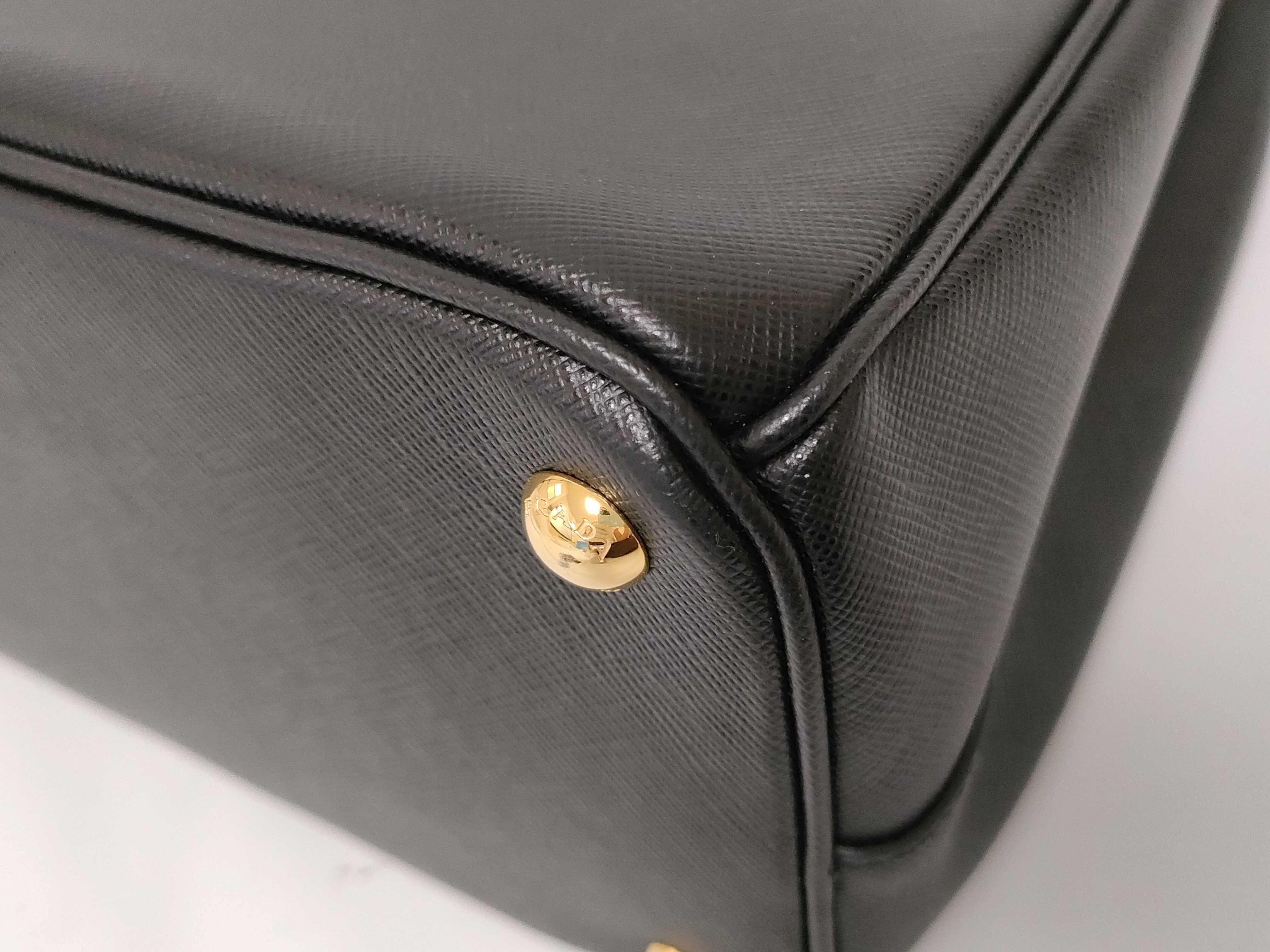 Galaxy Bag, Black Saffiano Calf Leather Handbag — view 4