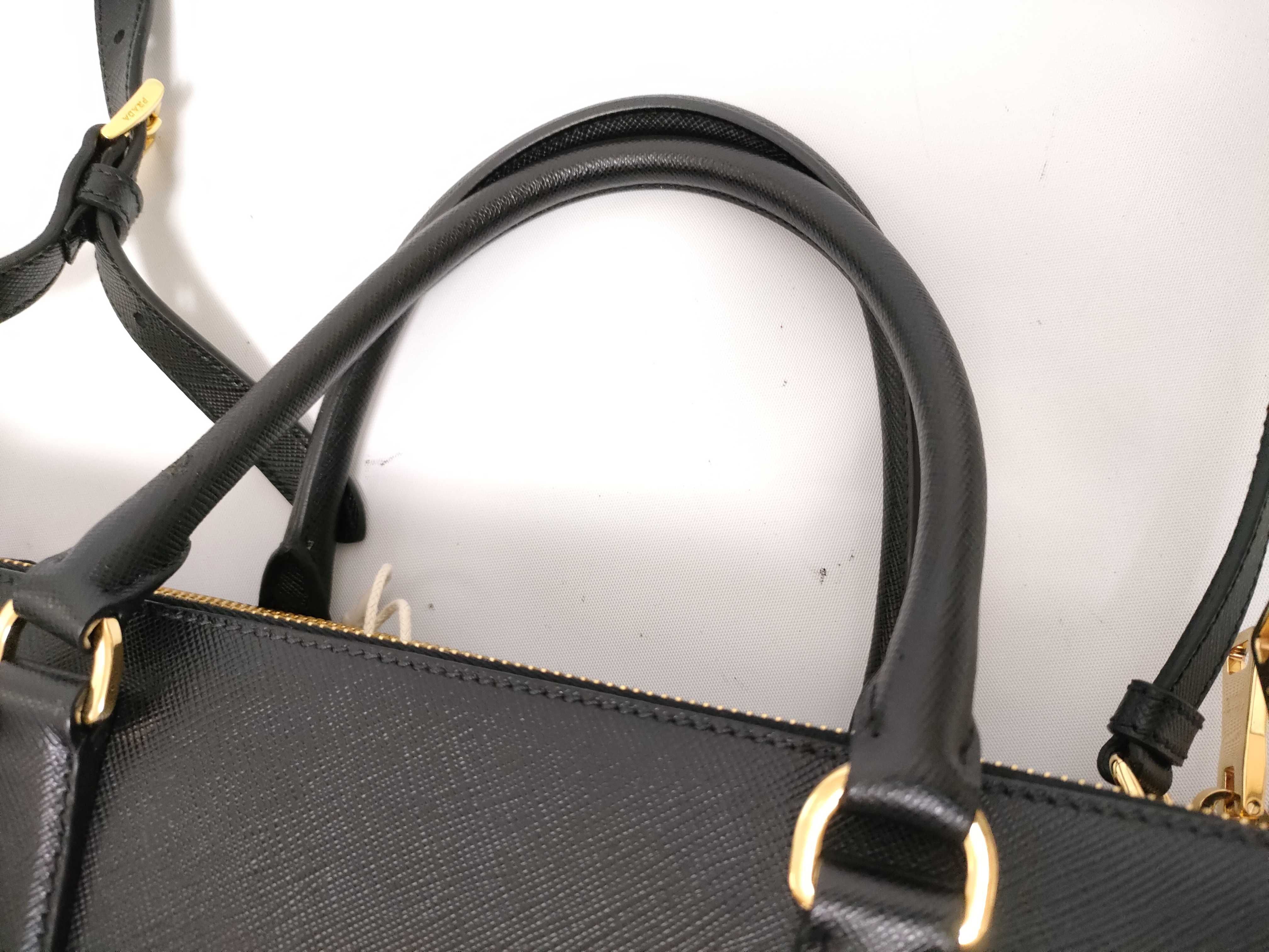Galaxy Bag, Black Saffiano Calf Leather Handbag — view 5