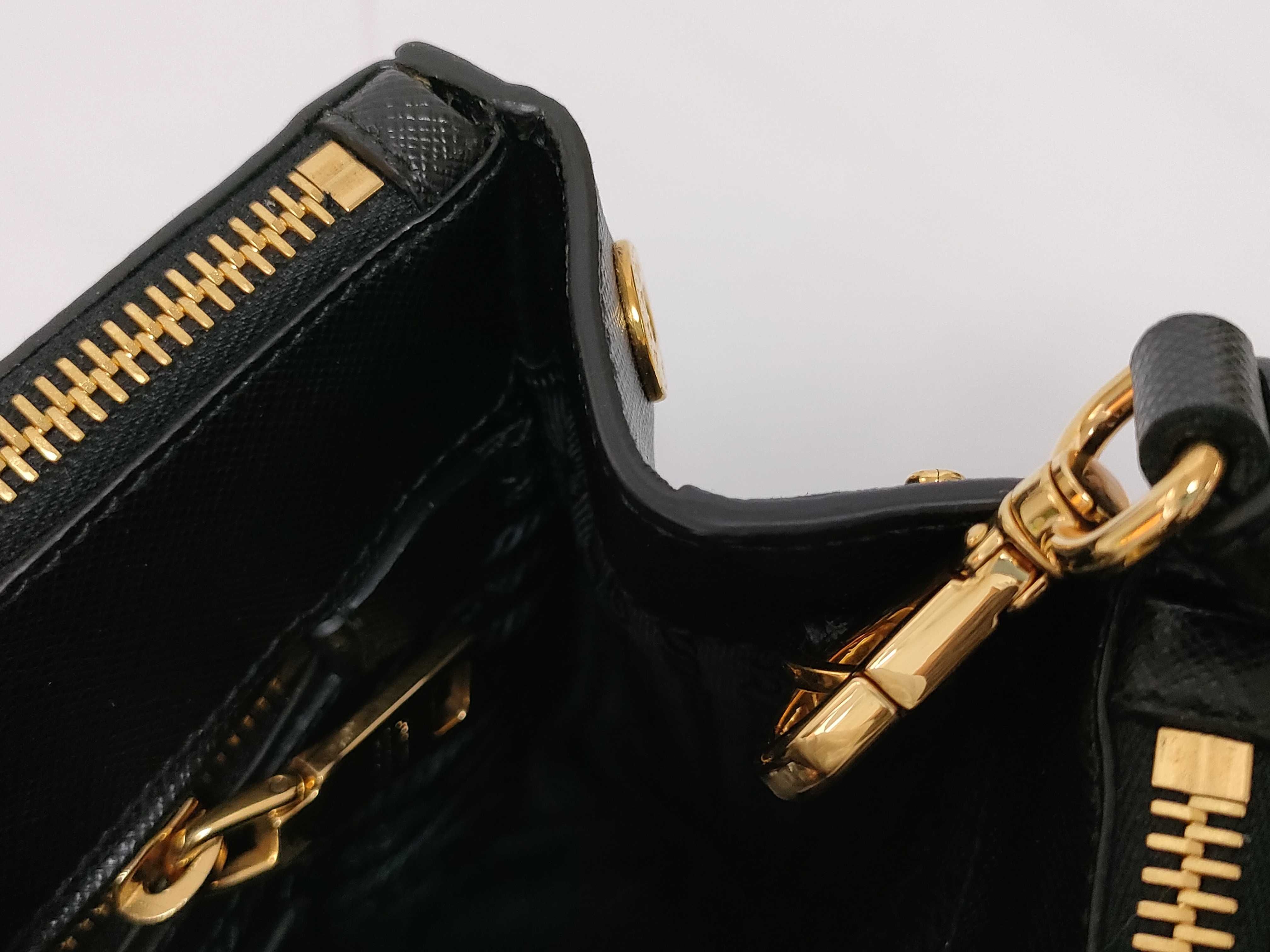 Galaxy Bag, Black Saffiano Calf Leather Handbag — view 10
