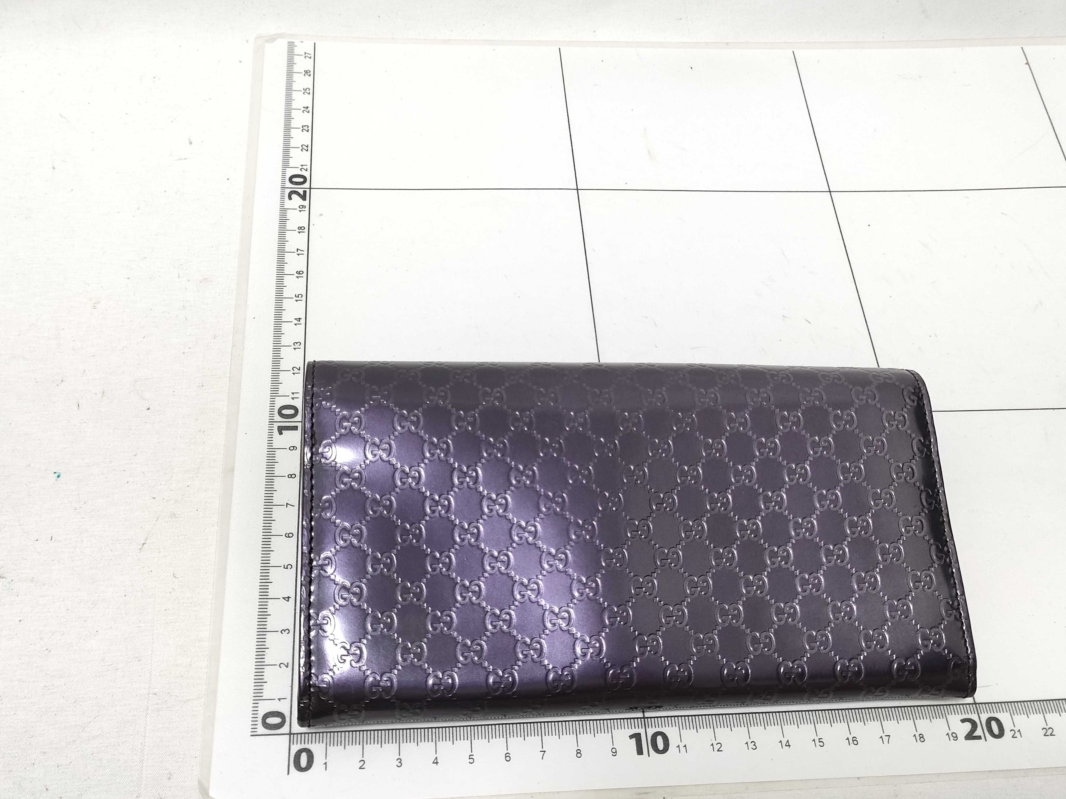 Microguccissima Patent Leather Long Wallet — view 2