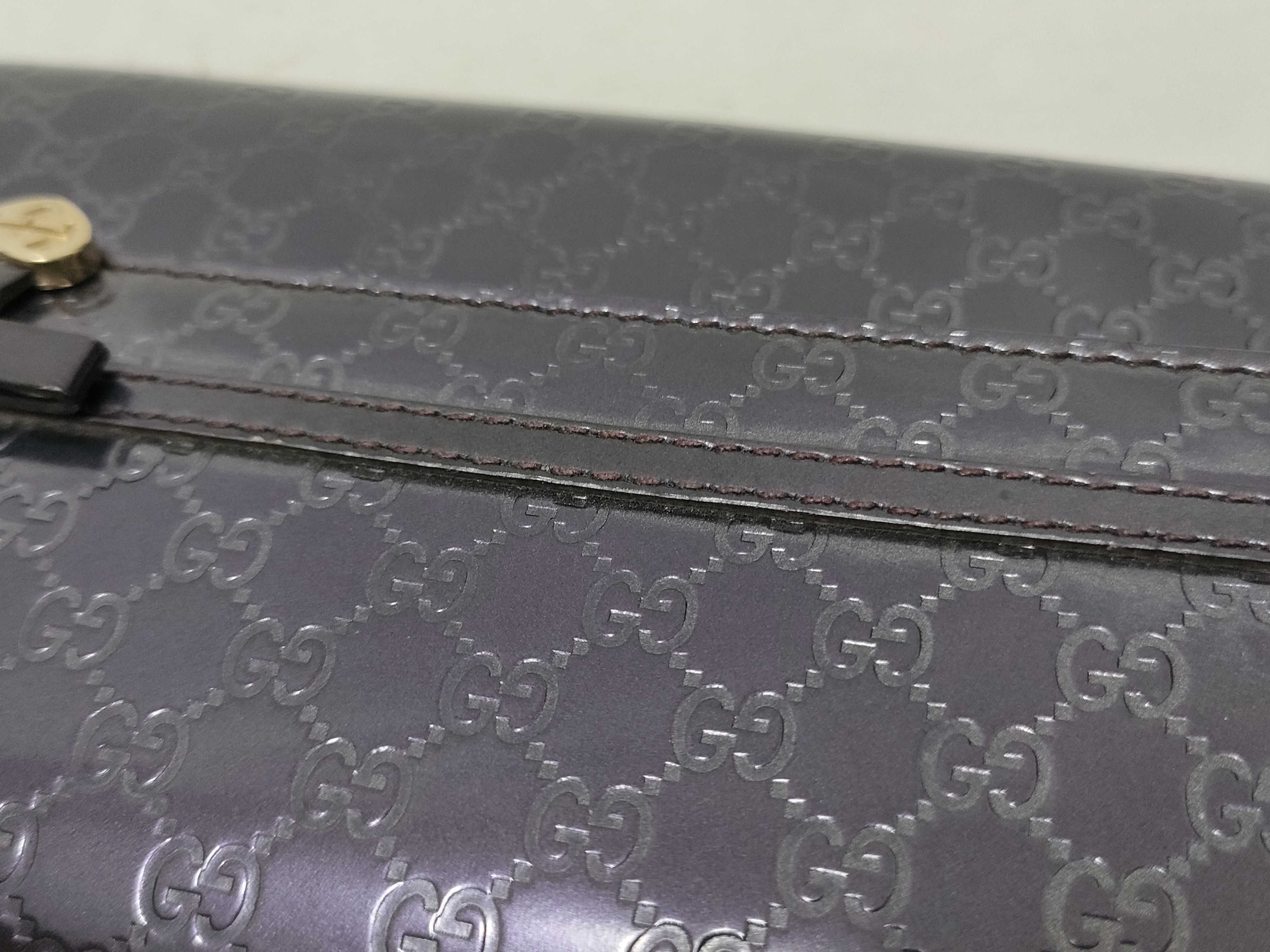 Microguccissima Patent Leather Long Wallet — view 14