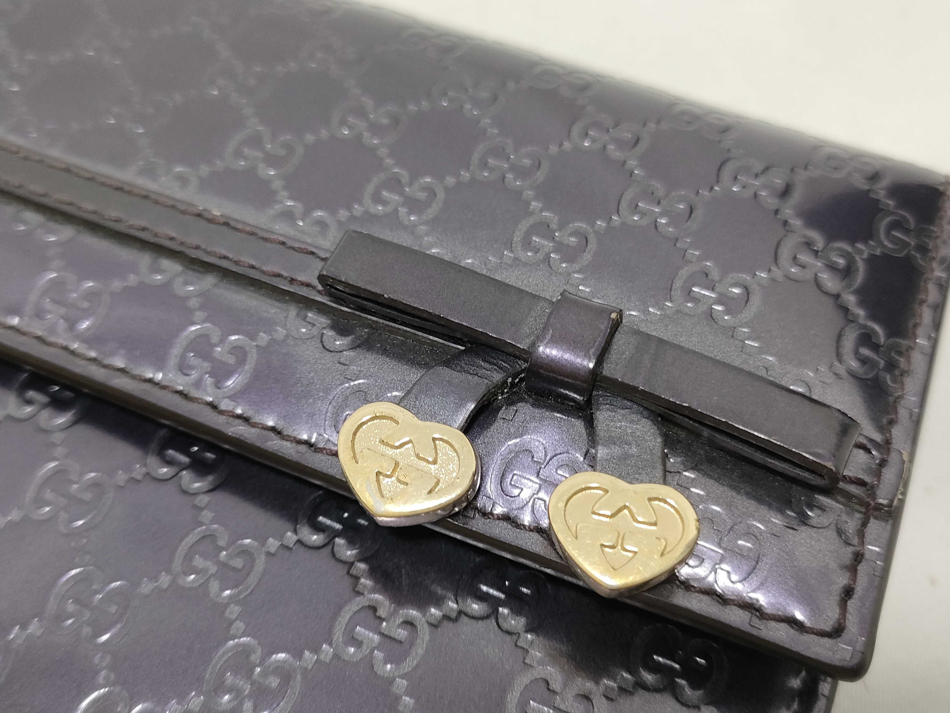 Microguccissima Patent Leather Long Wallet — view 15