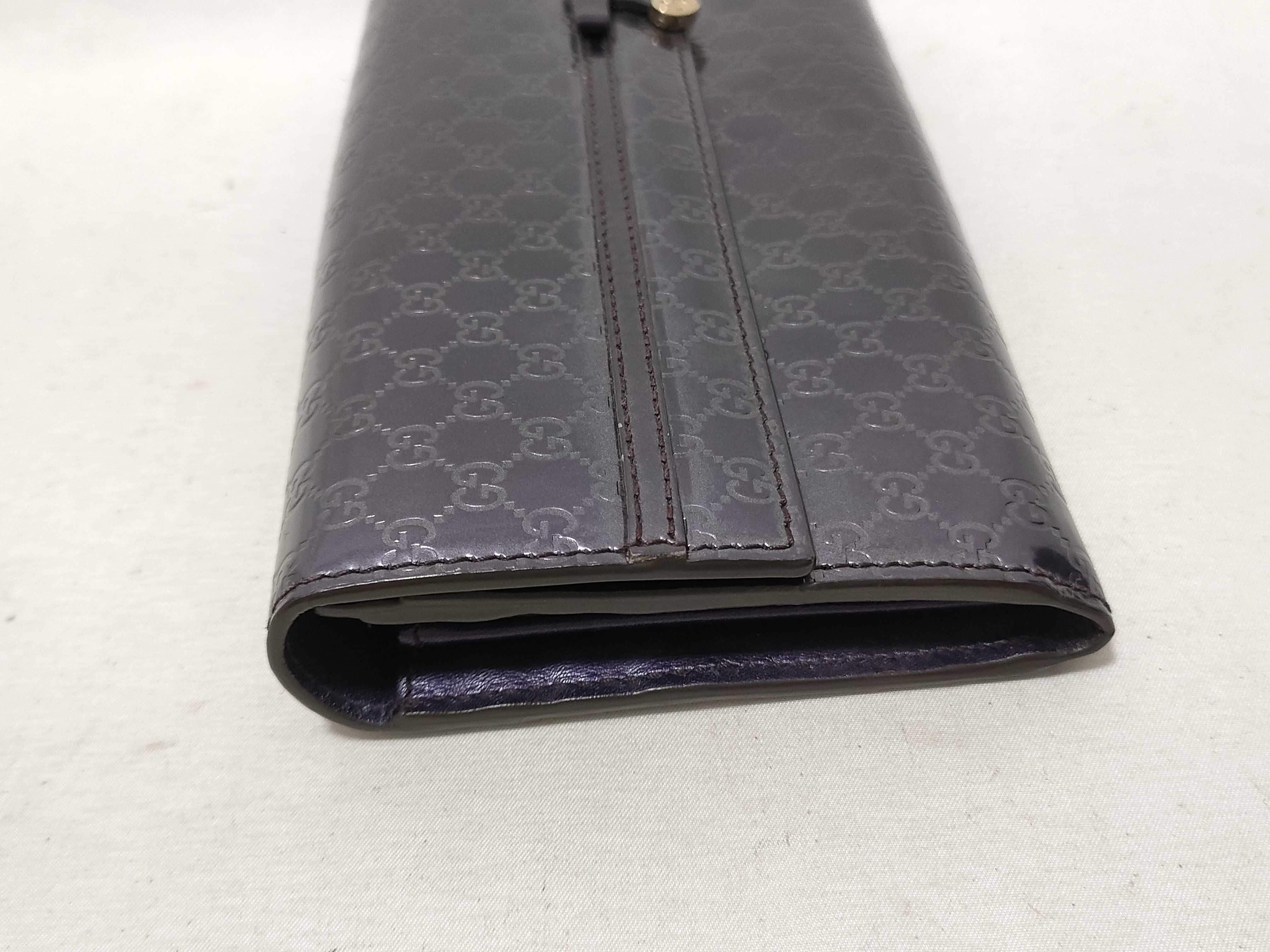 Microguccissima Patent Leather Long Wallet — view 5